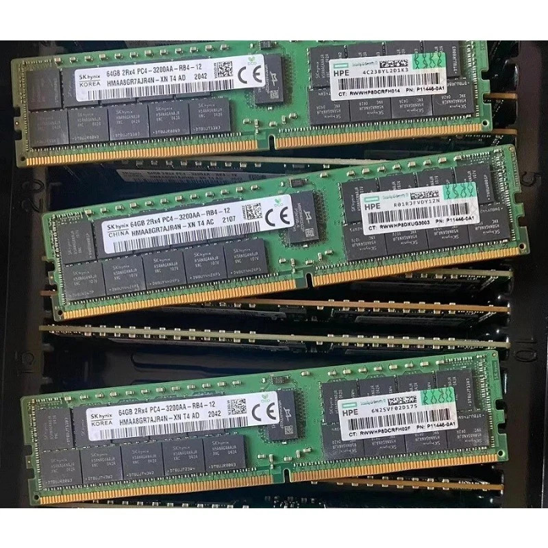 NEW P06035-B21 P11446-0A1 HPE 2RX4 64GB DDR4 PC4-3200AA RDIMM ECC Server Memory