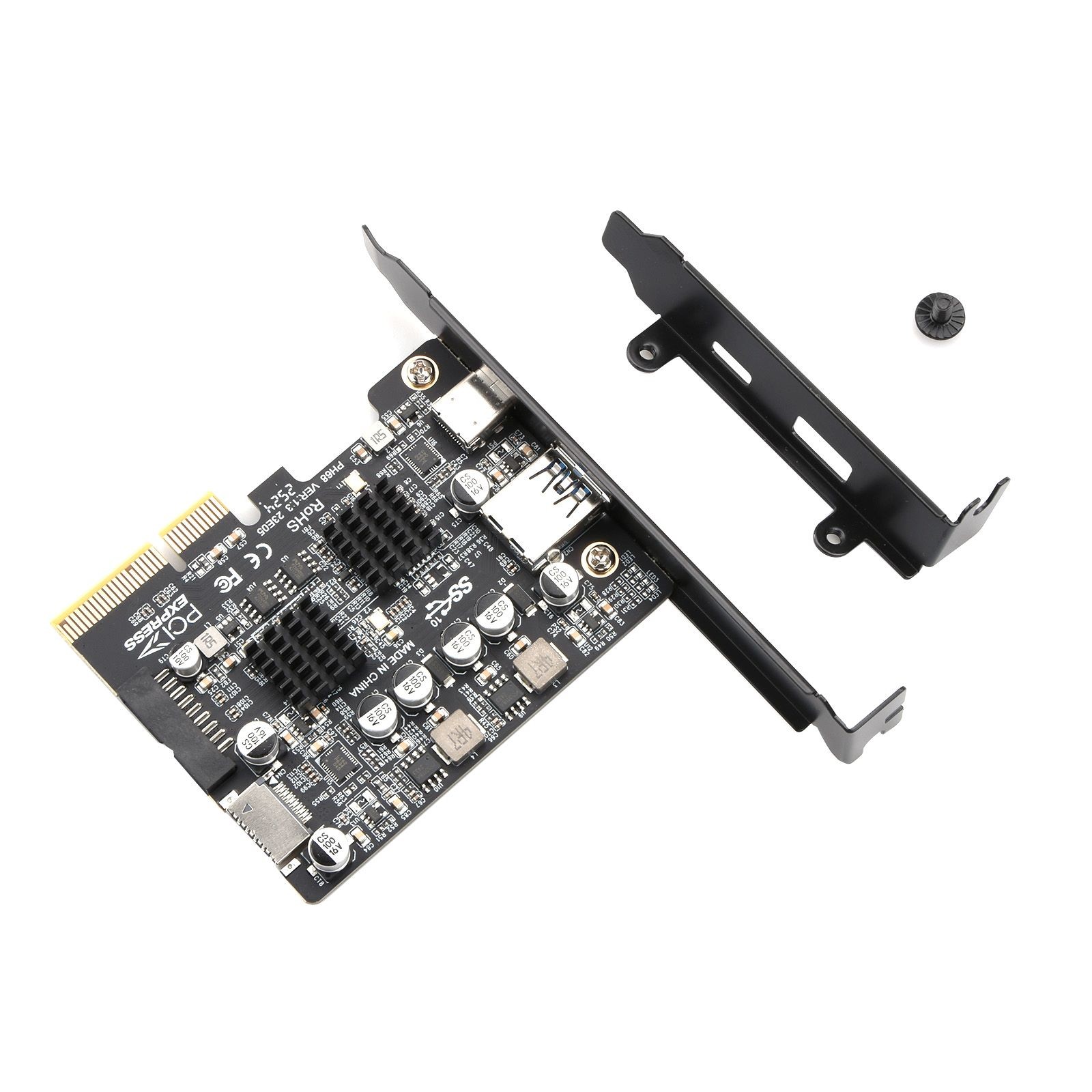 PCI-E X4/X8/X16 USB 3.2 Gen2 Expansion Card For USB1.1 2.0 3.0 3.1 3.2 Brand New