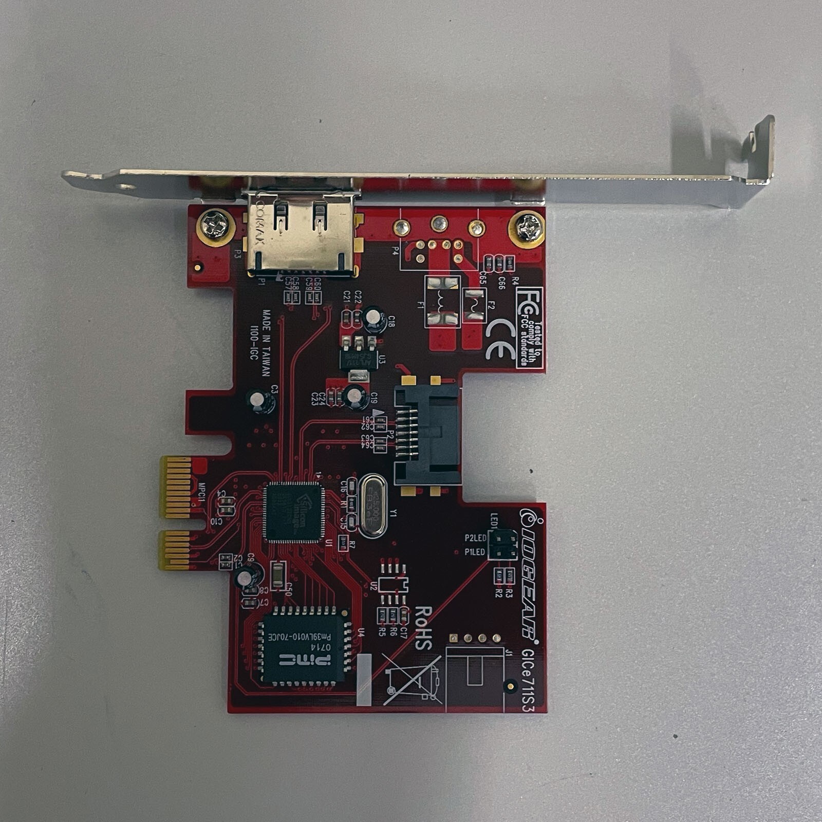 IOGEAR eSATA 3Gbps – External 1-port, Internal 1-port SATA PCI-E Card GICe711S3