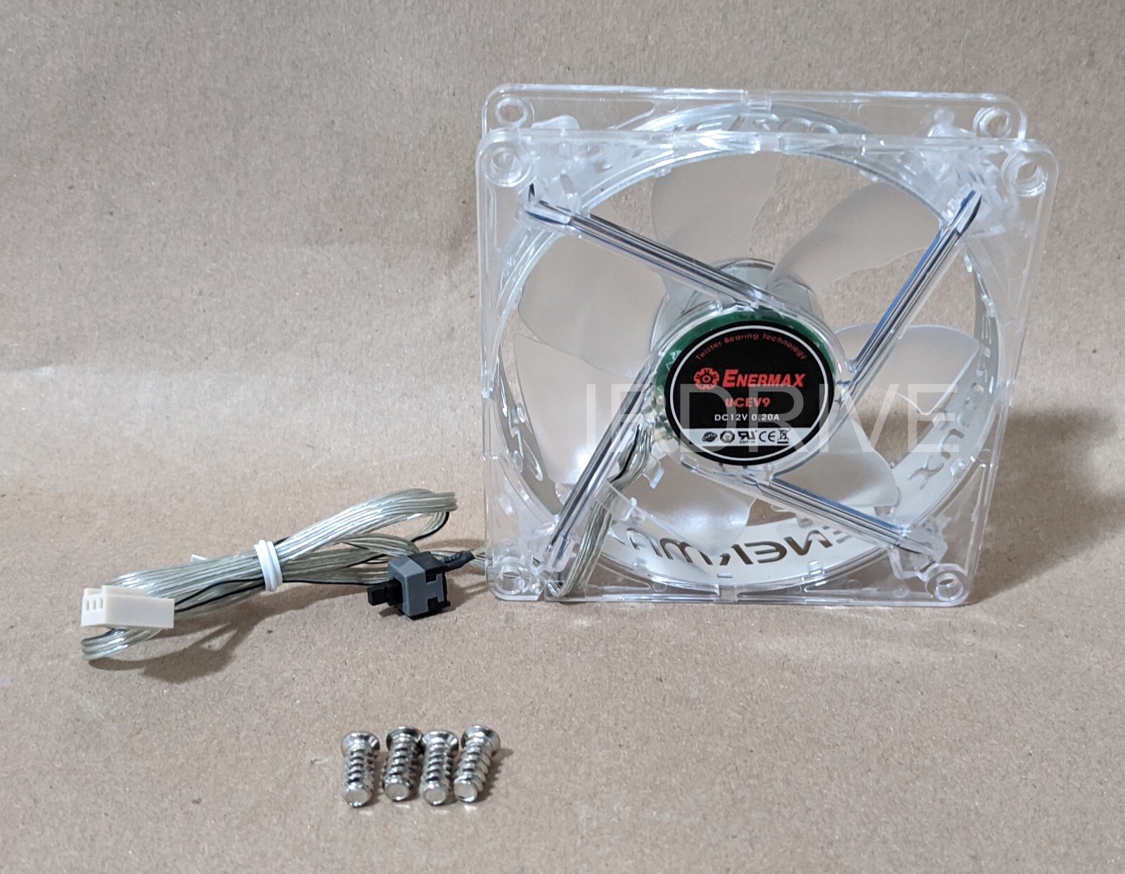 3-Pack: Enermax Twister 92mm x 25mm Blue LED 3pin 12V 0.4A PC Case Cooling Fan