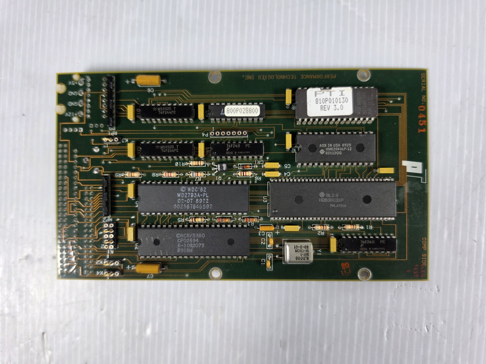 A1658-66003 ECCC4 94VO 124-006402 performance technologies floppy drive