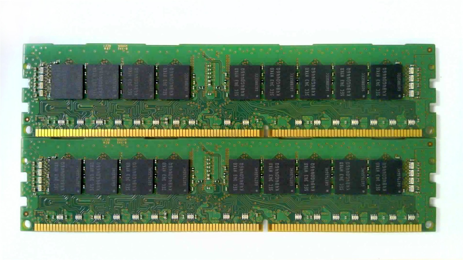Lot of 2 Samsung 8GB DDR3L-1600 ECC Registered RDIMM RAM