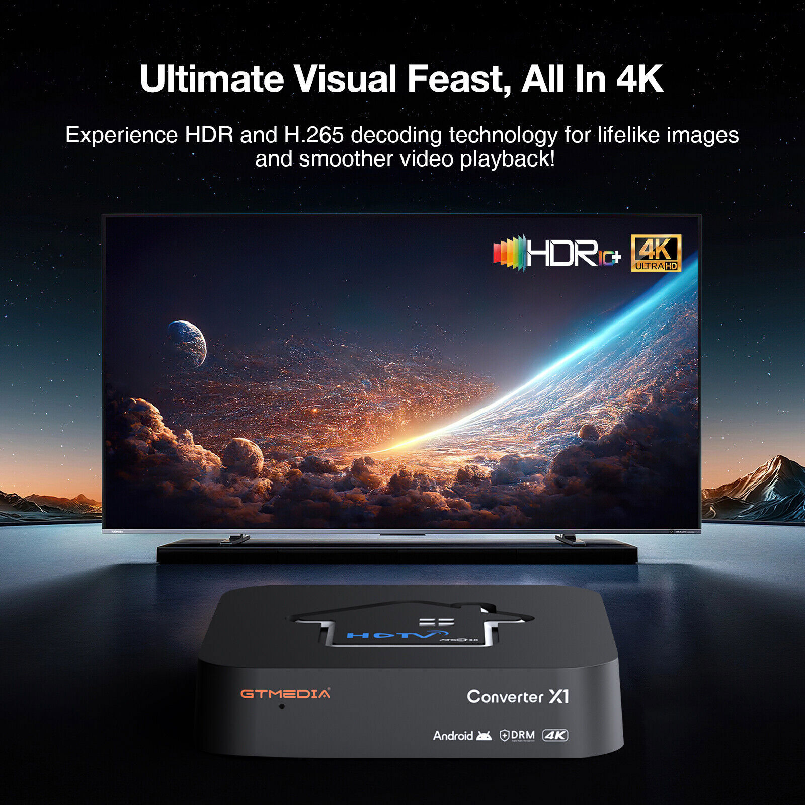 ATSC 3.0 Android Smart Box Offline DRM Nextgen TV over-the-air Free DVR Record