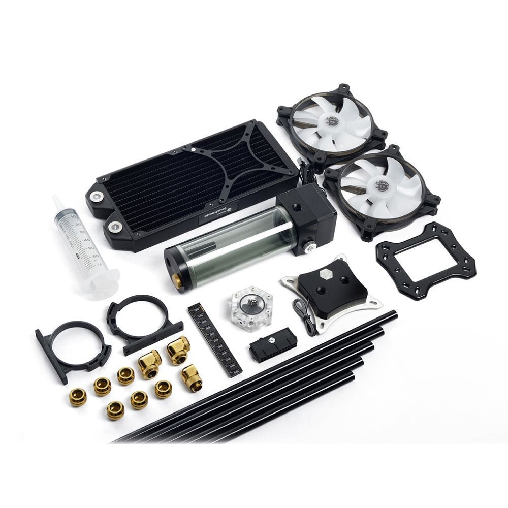 Bitspower Midnight Hard Tube 12-Digit 240mm RGB Water Cooling Kit