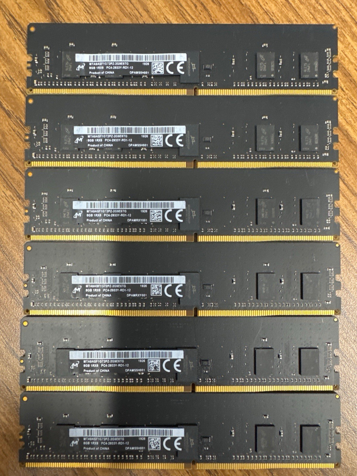 Apple Mac Pro 2019 OEM RAM 48GB (6x8GB) Micron DDR4 2933MHz ECC RDIMM Memory