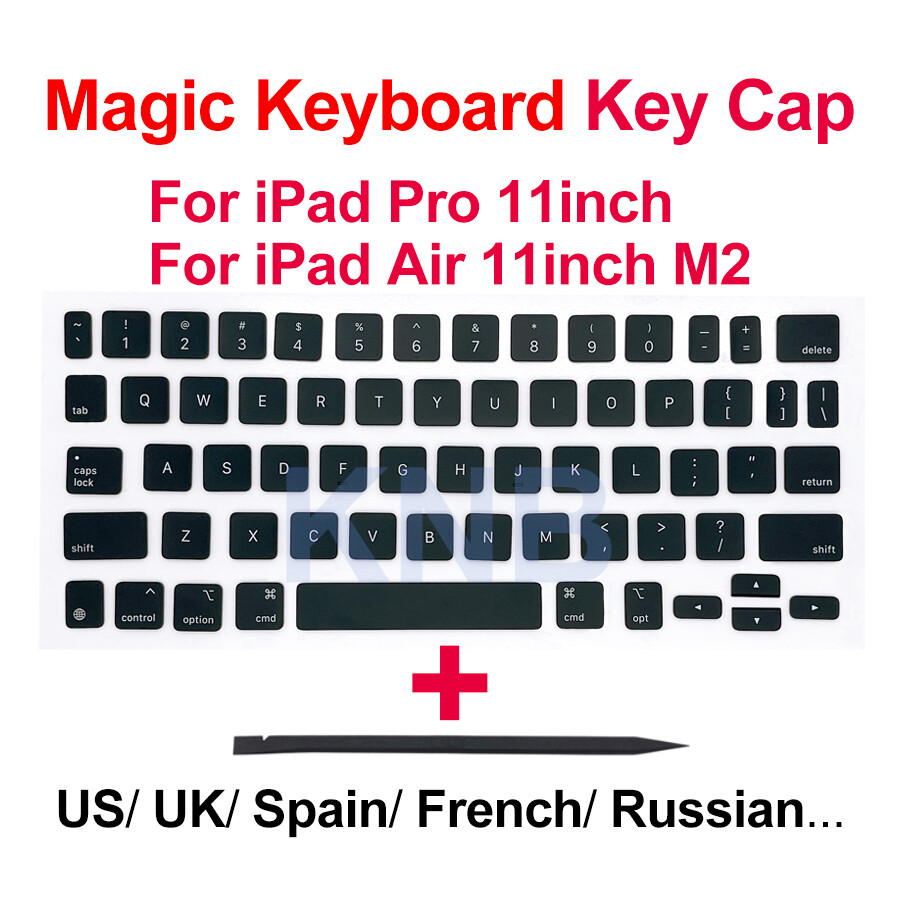 For iPad Pro 11″ Air 11-inch M2 Magic Keyboard Key Black Layout Keyboard Repair
