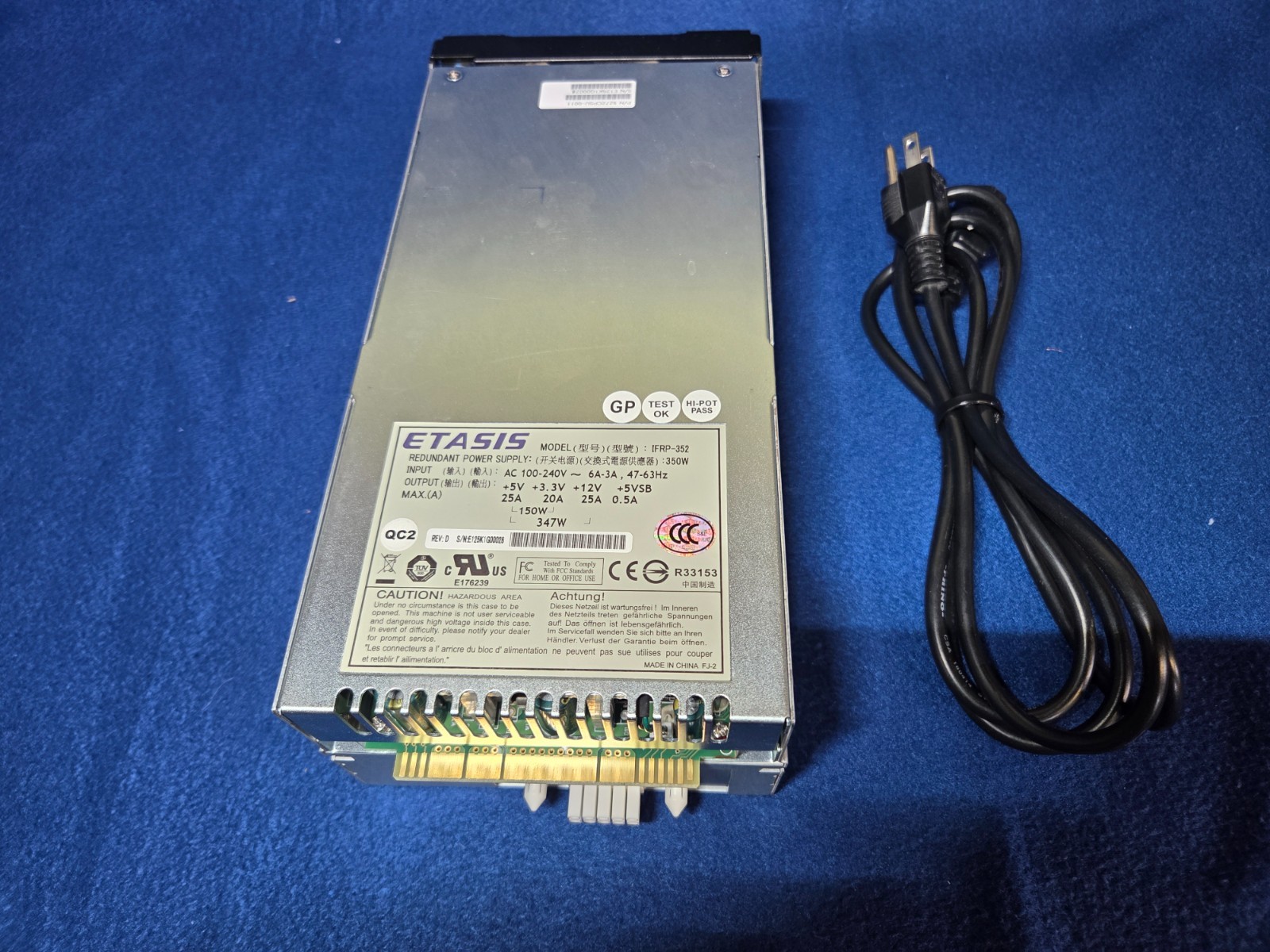 ETASIS IFRP-352 Redundant Power Supply 350W With Fan 9272CPSU-0011
