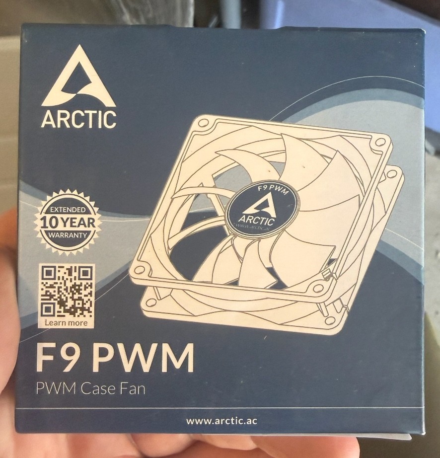 ❄️ Arctic F9 PWM 92mm Case Fan – 1800 RPM – Fluid Dynamic Bearing – NEW 🖥️