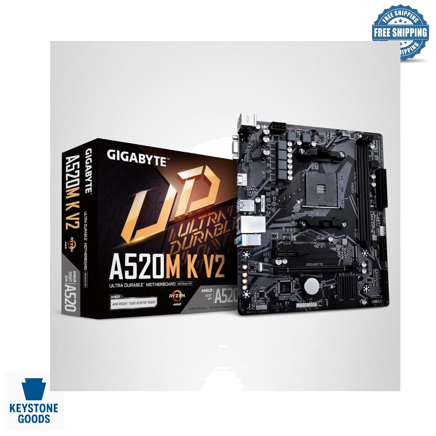 A520M K V2 AMD Motherboard with DDR4 & HDMI for Ryzen Builds