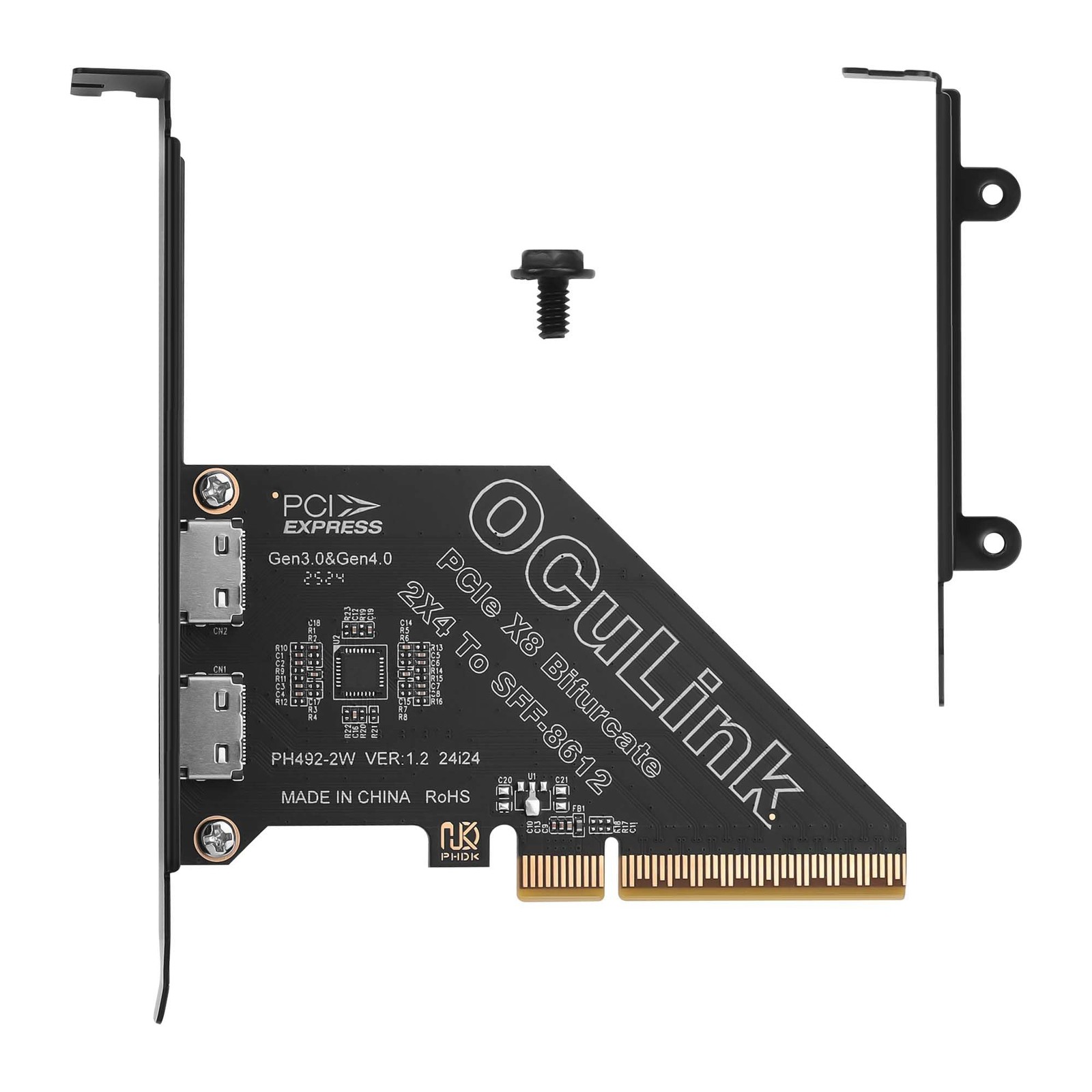 PCIe X4 4.0 Oculink SFF8611 SFF8612 Expansion Card External USB SSD