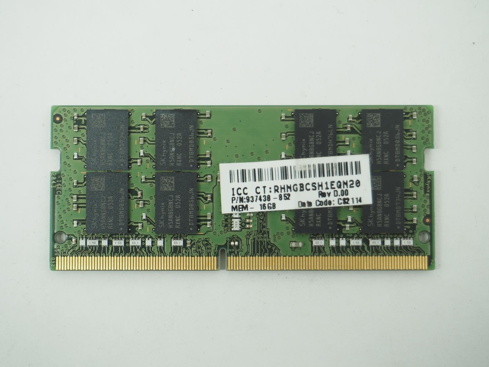 SK HYNIX 16GB PC4-3200AA SO-DIMM Laptop Ram/Memory – HMA82GS6CJR8N – XN N0 AC