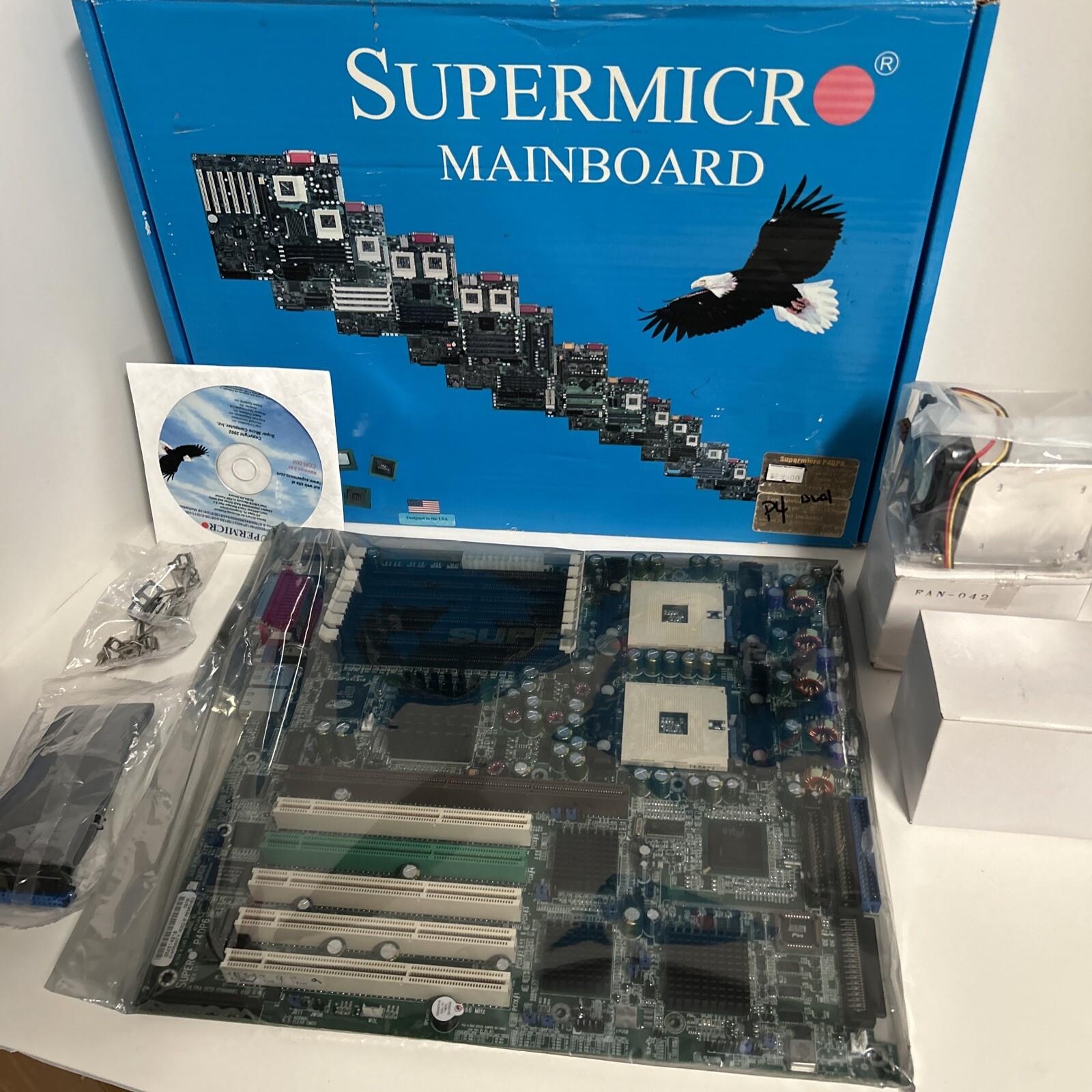 NEW SuperMicro P4DP6 Server Motherboard Dual 603 Xeon Intel P4 Sockets w/ extras