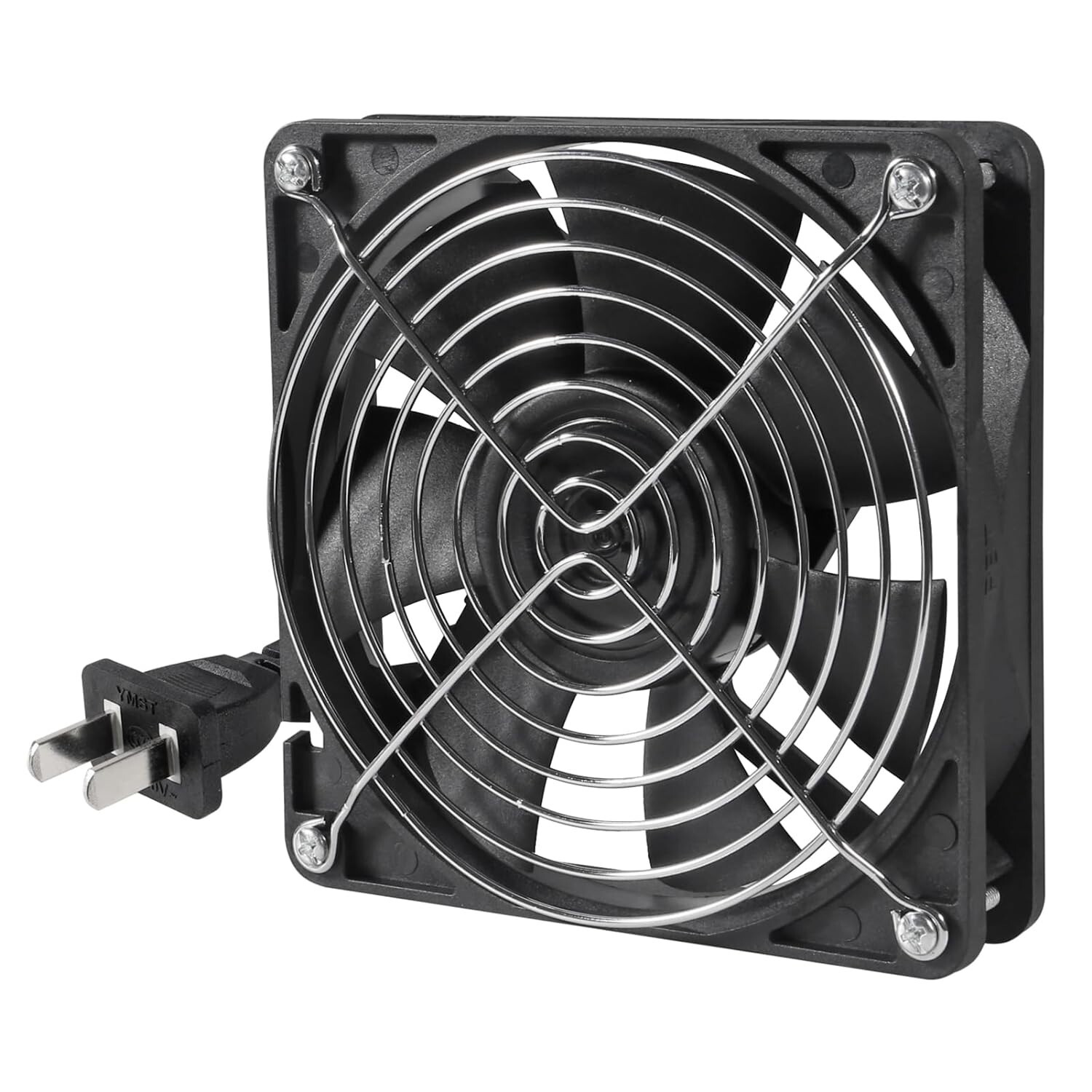AC 12038 120Mm X 38Mm 110V 120V Dual Ball Metal Cooling Axial Fan High Airflow