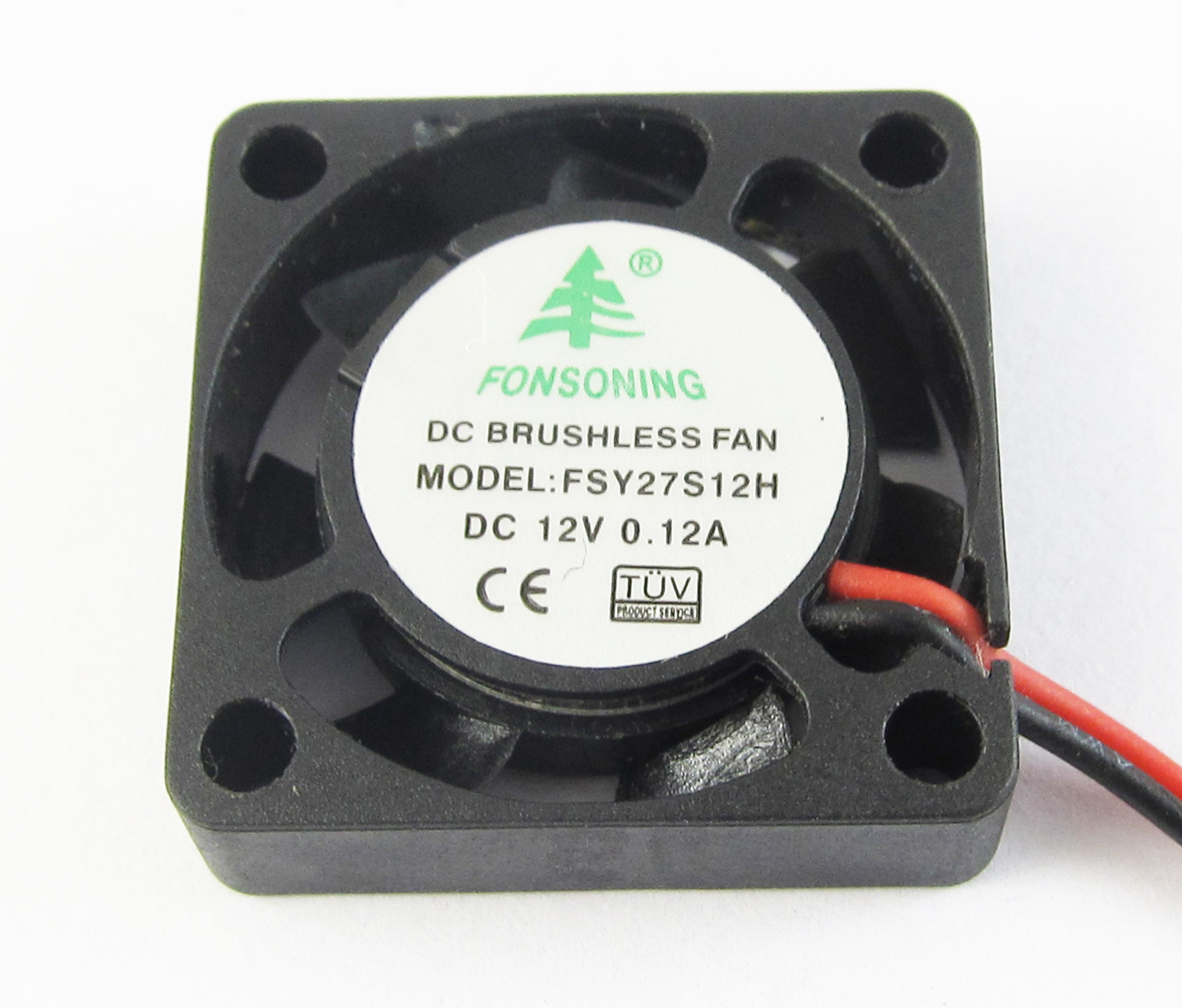 200pcs Mini Brushless DC Cooling Fan 25x25x7mm 25mm 2507 12V 0.12A 7 blades 2pin