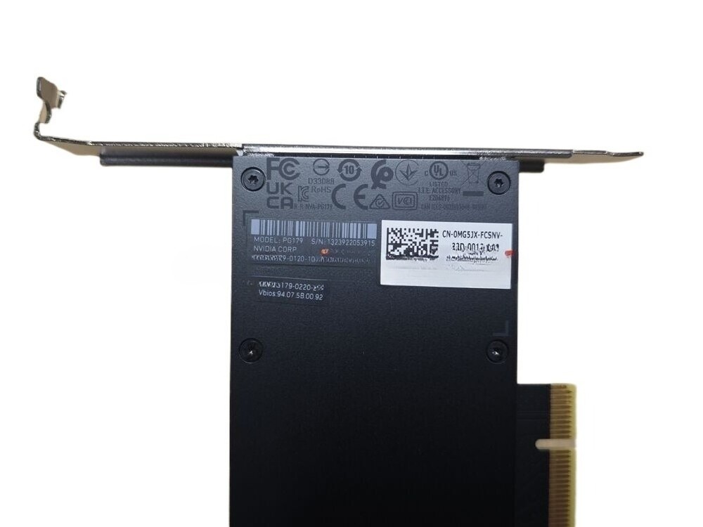 NVIDIA A2 Tensor Core GPU 16GB PCIe Graphics Accelerator CUDA Ampere Tesla Card