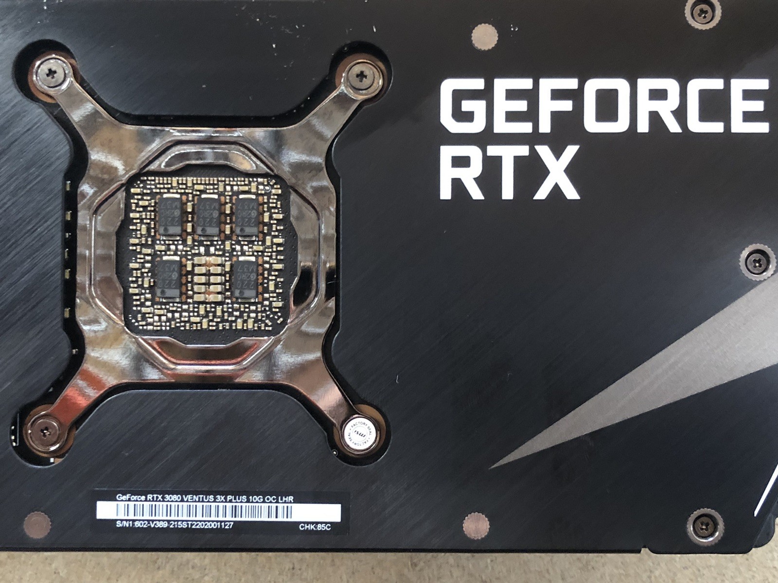 MSI GeForce RTX 3080 VENTUS 3X OC LHR 10GB GDDR6X Graphics Card 602-V389-213