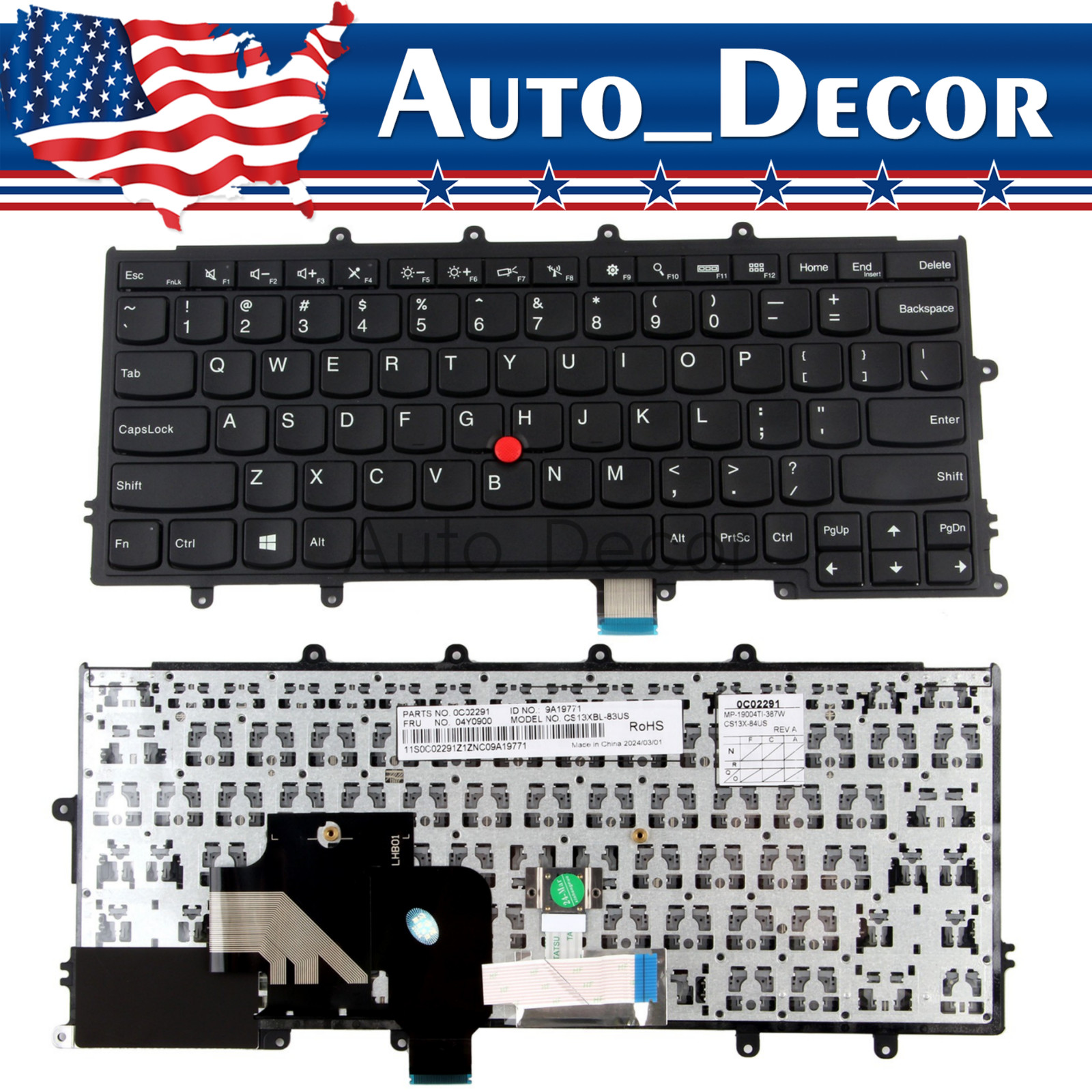New Keyboard Fit Lenovo ThinkPad X230S X240 X240I X240S X250 X250S X260 X270 US