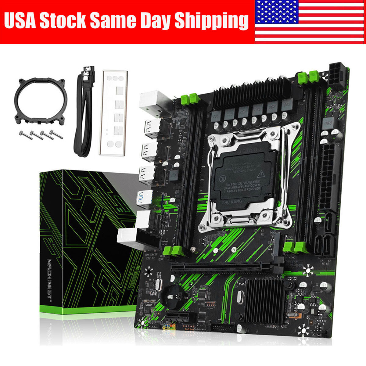 X99 LGA 2011-3 Motherboard USB 2.0/3.0 Support DDR4 RAM SATA3.0 On-Board Audio