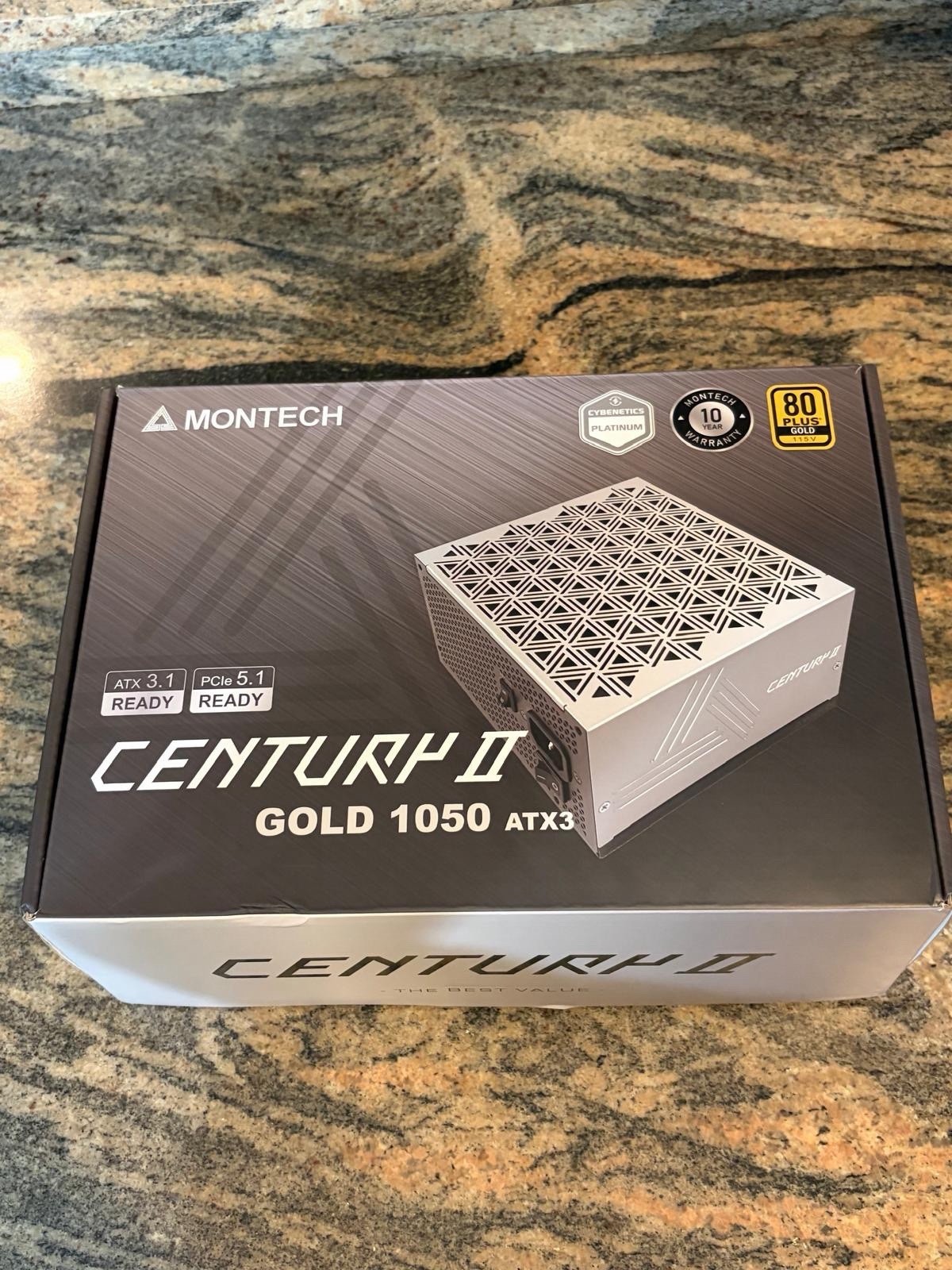 MONTECH Century II Gold 1050W ATX3 80 PLUS Gold PCIe 5.1 White PSU