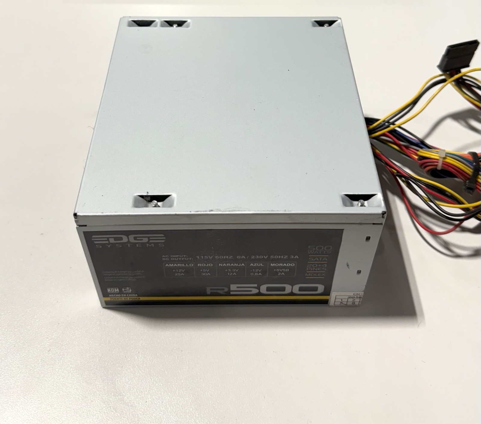 Edge Systems R500 Power Supply 500W 115V 60Hz 6A / 230V 50Hz 3A *NEW TAKEOUT*
