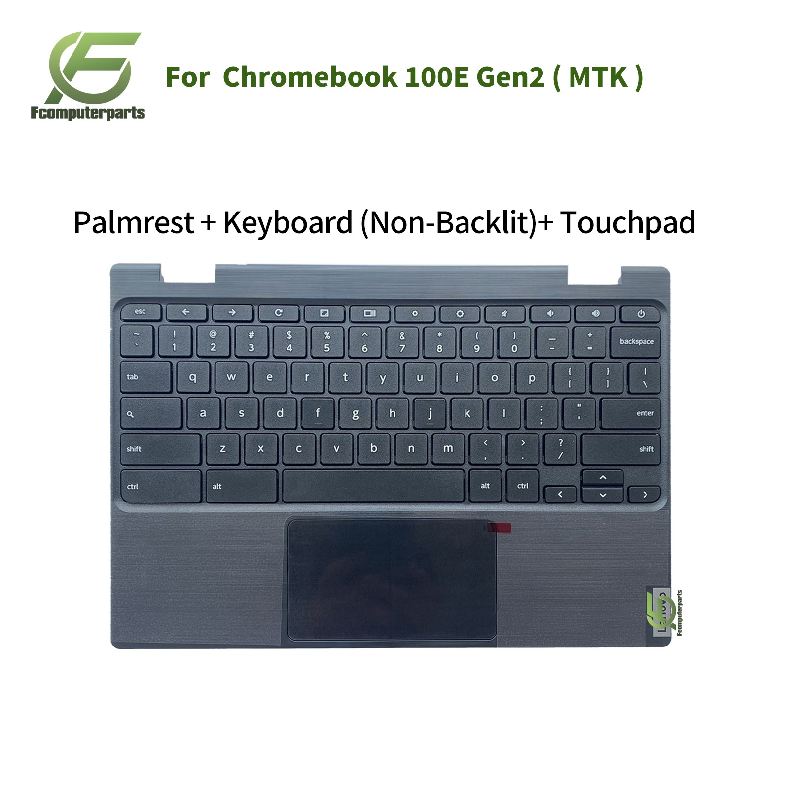 New 5CB0U26489 For Lenovo 100e Chromebook 2nd Gen MTK Palmrest Keyboard Touchpad