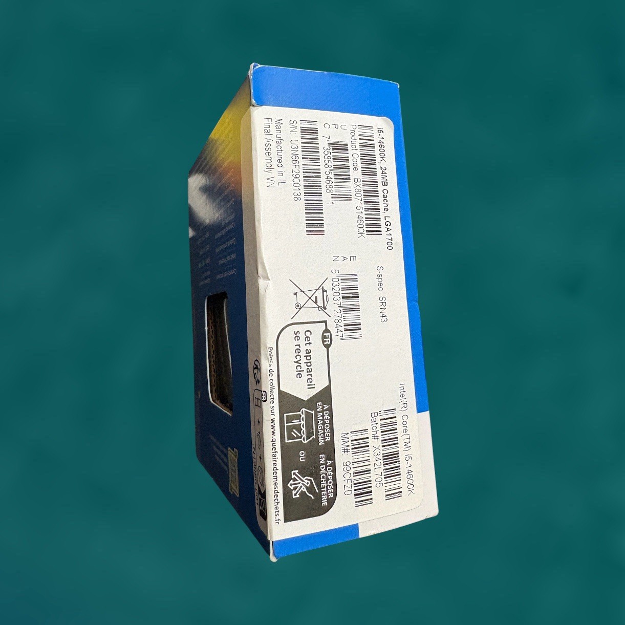 Intel Core i5-14600KF – Core i5 14th Gen 14-Core (5.3GHz, 6P+8E) LGA 1700 125W