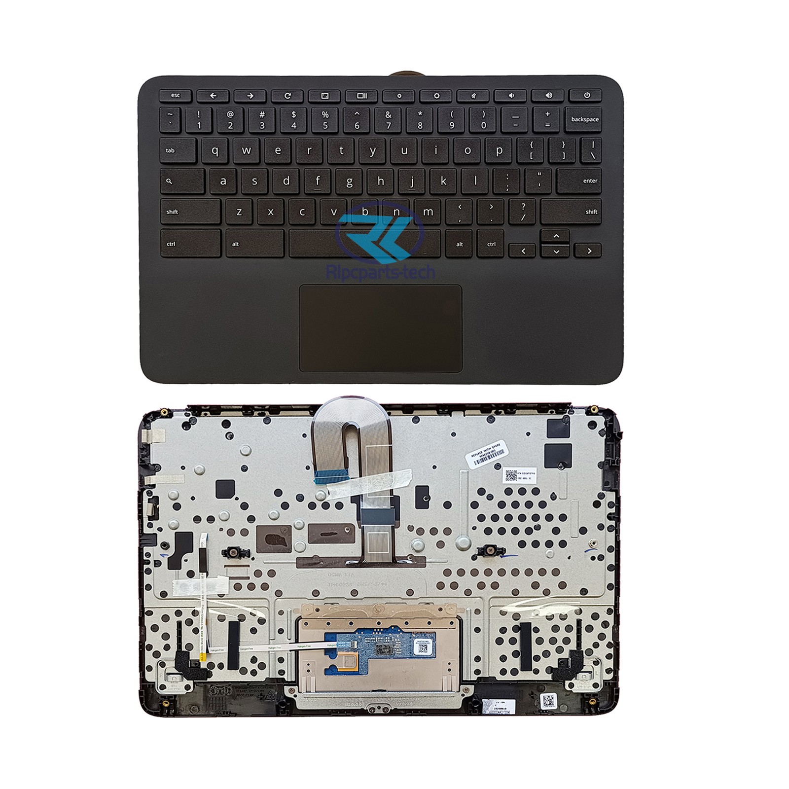 For HP Chromebook 11MK G9 EE Palmrest Top Case Keyboard Touchpad M44258-001 US