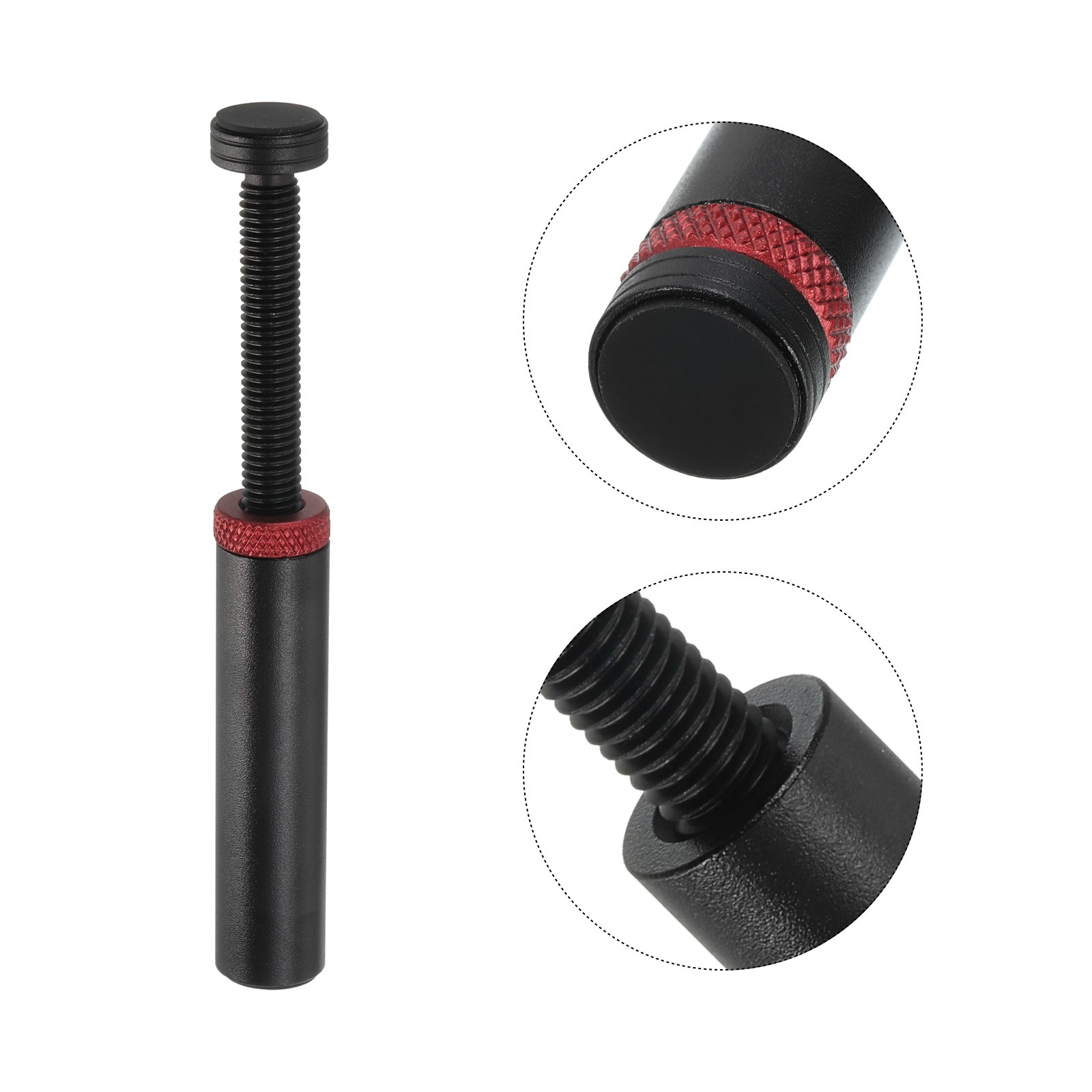Graphics Card GPU Support Bracket, 72-125mm Adjustable Aluminum Black Red