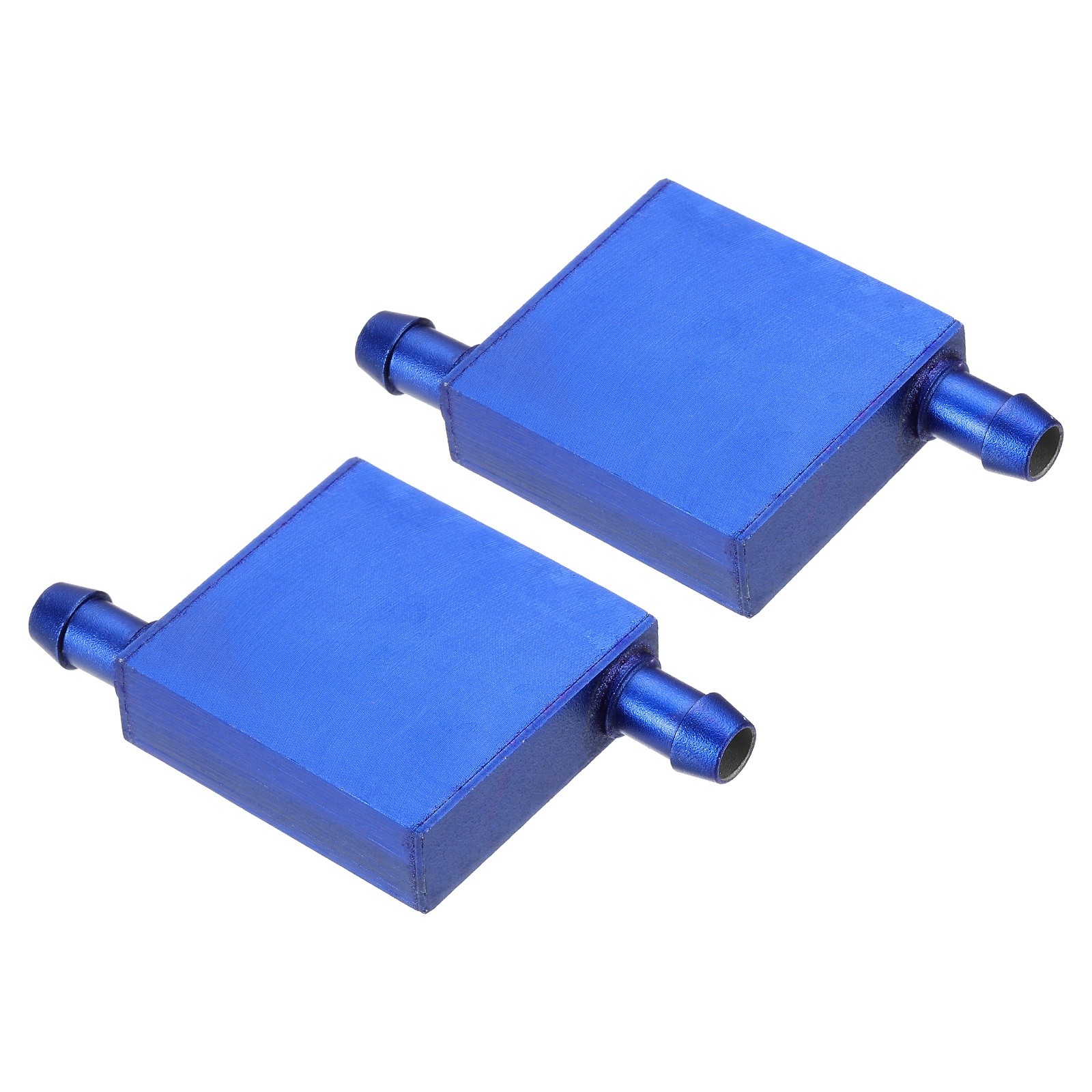 2PCS Aluminum Water Cooling Blocks 40x40x12mm Liquid Cooler Heat Sink Blue