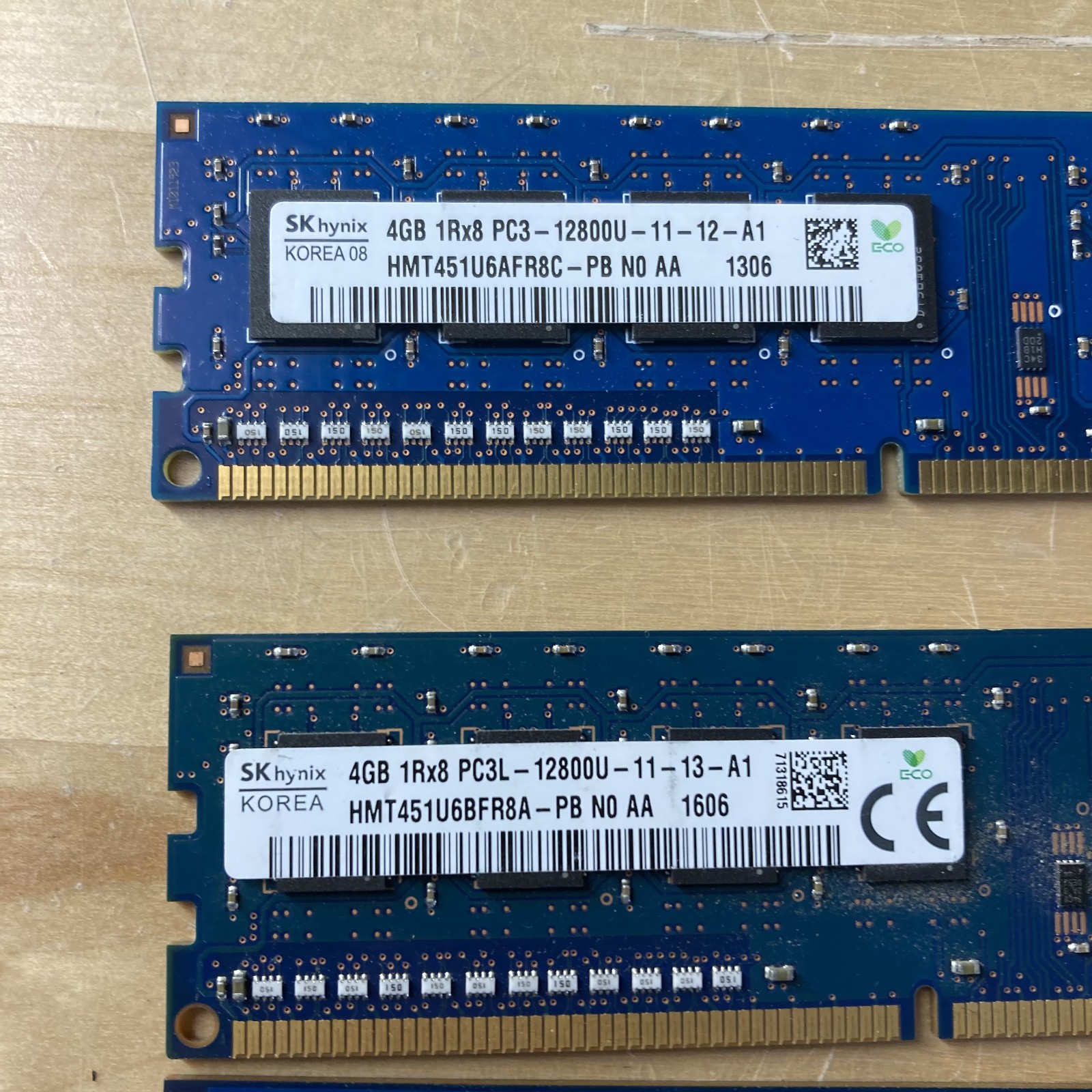 SK HYNIX 16GB (4x4GB) 1Rx8 PC3-12800U DDR3 DESKTOP Memory RAM
