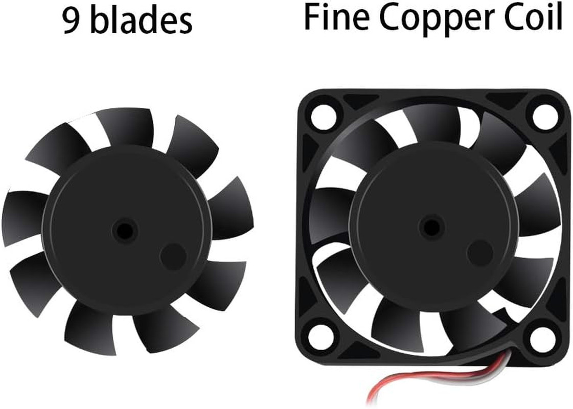 4-Pack 40mm USB Brushless Cooling Fans, 5V, 4200 RPM for Small Appliances