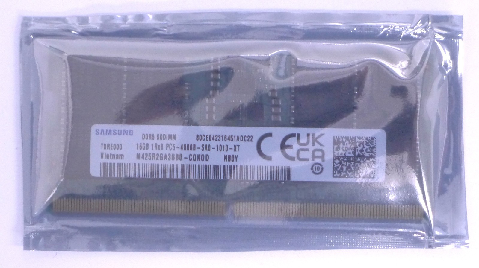 Samsung 16GB 1Rx8 PC5-4800B DDR5 4800MHz SODIMM Memory M425R2GA3BB0-CQK
