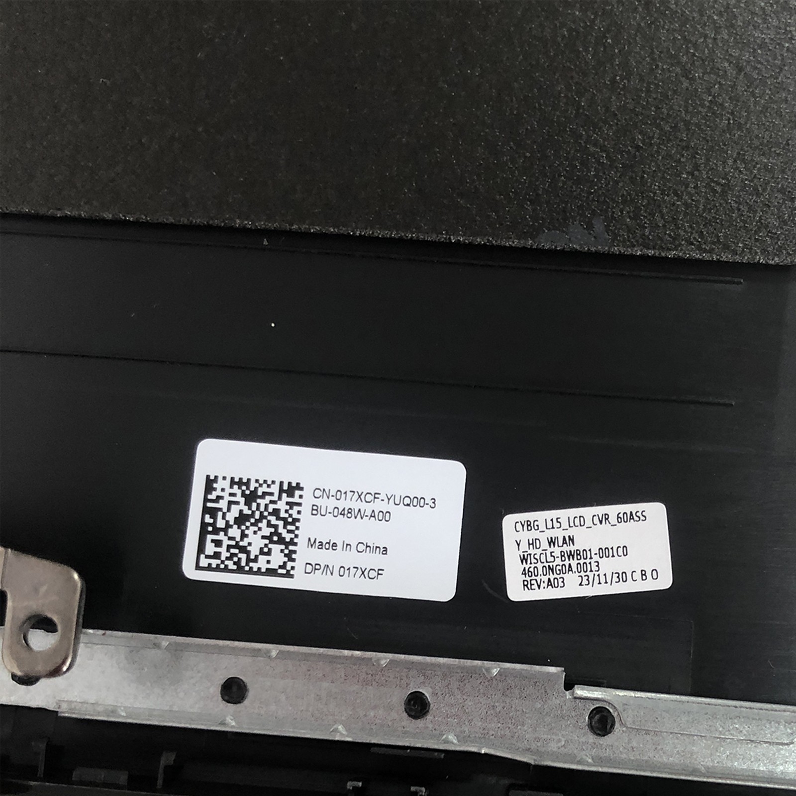 For Dell Latitude 15 3520 E3520 LCD Back Cover Rear Lid 017XCF 460.0NG0A.000 US