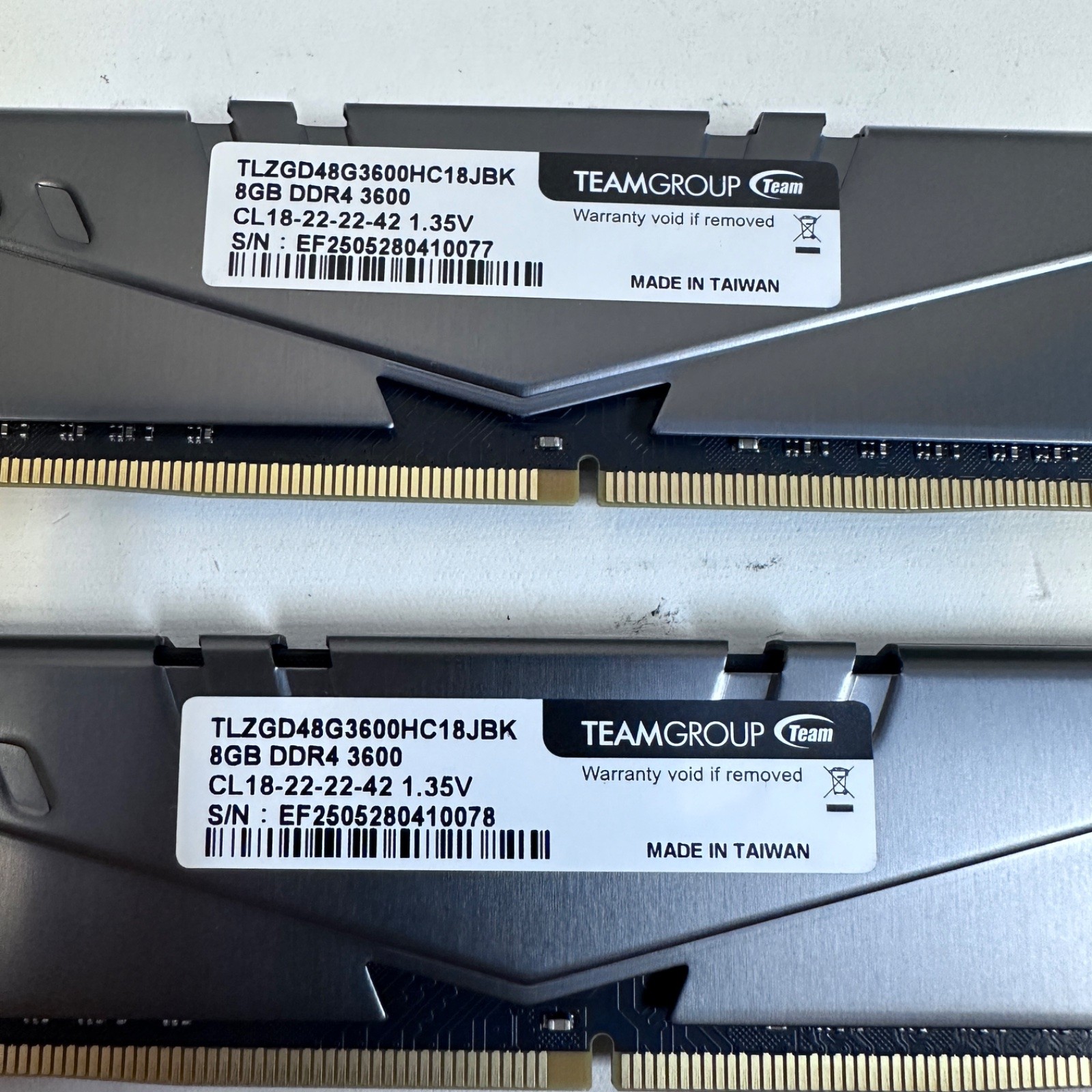 TeamGroup T-Force Vulcan Z 16GB (2x8GB) DDR4 3600MHz Desktop RAM Kit