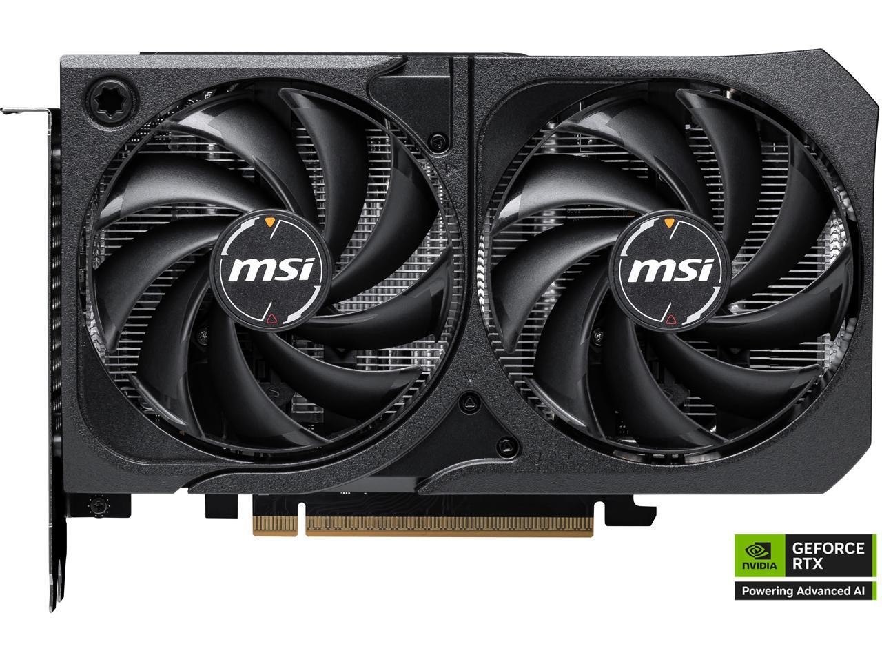MSI SHADOW GeForce RTX 5060 8GB GDDR7 PCI Express 5.0 x 16 (use x8) Graphics Car
