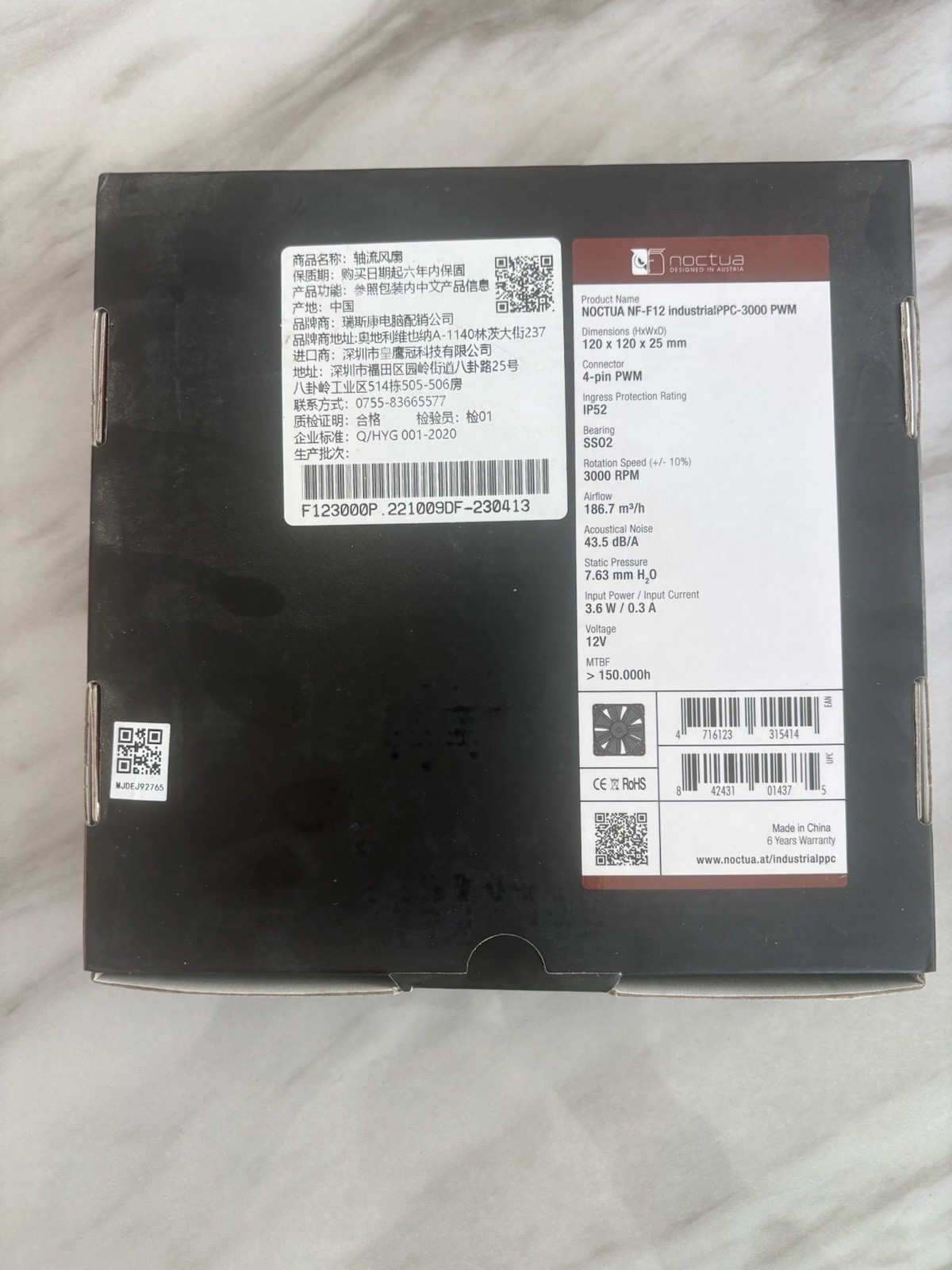 Noctua NF-F12 IndustrialPPC-3000 PWM