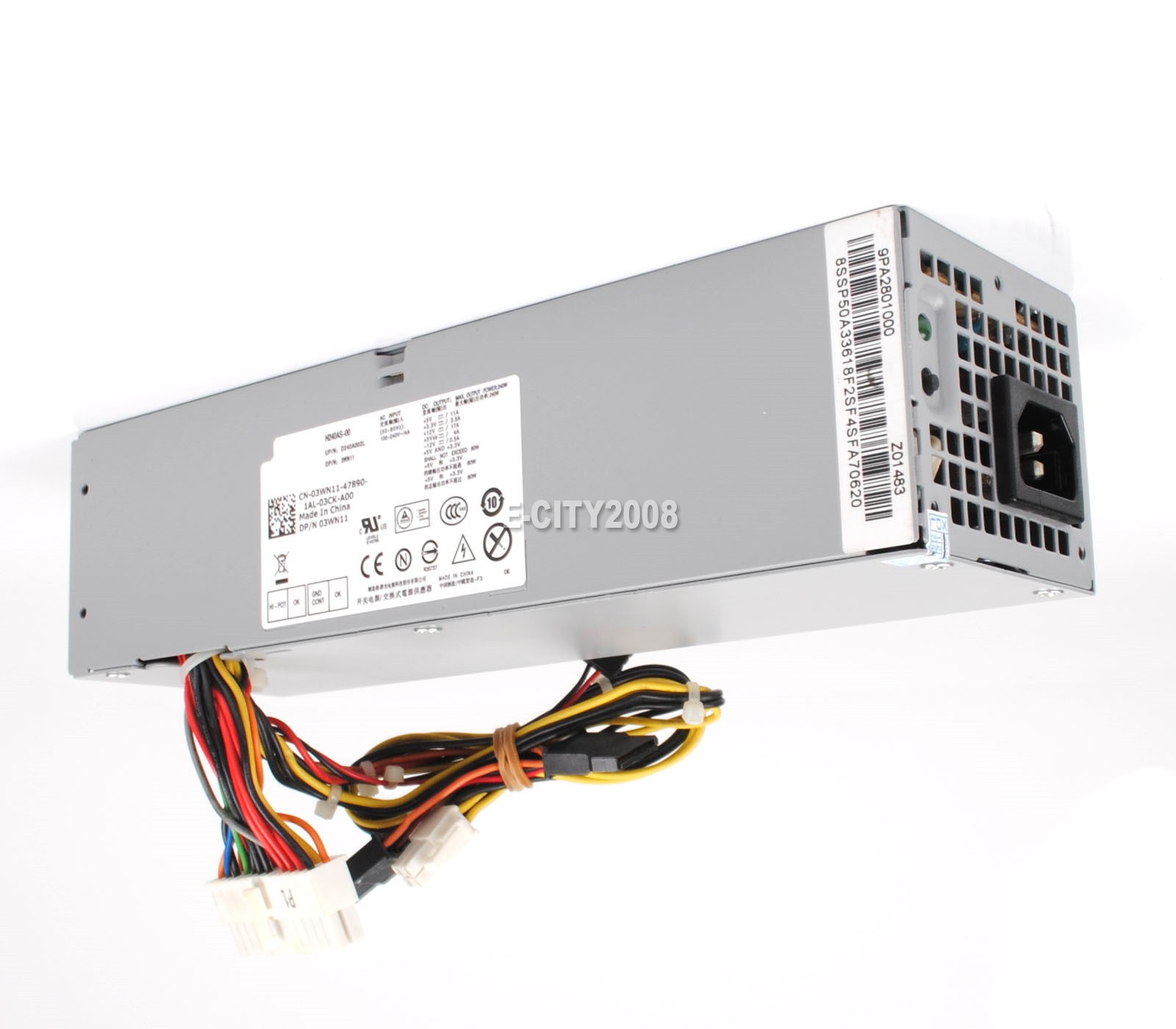 240W SFF Power Supply For Dell Optiplex 390 592JG 66VFV 2TXYM CCCVC AC240AS-00