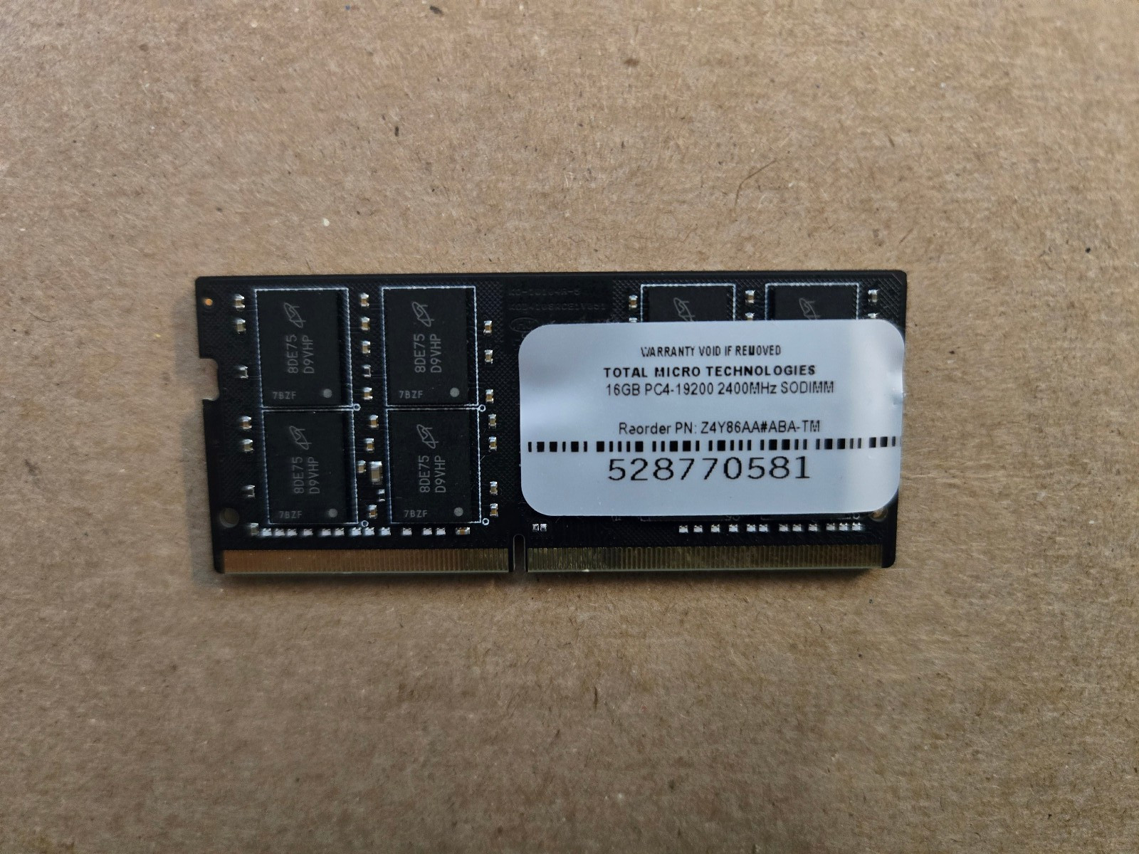 TOTAL MICRO 16GB PC4-19200-2400MHZ-SODIMM-LAPTOP MEMORY