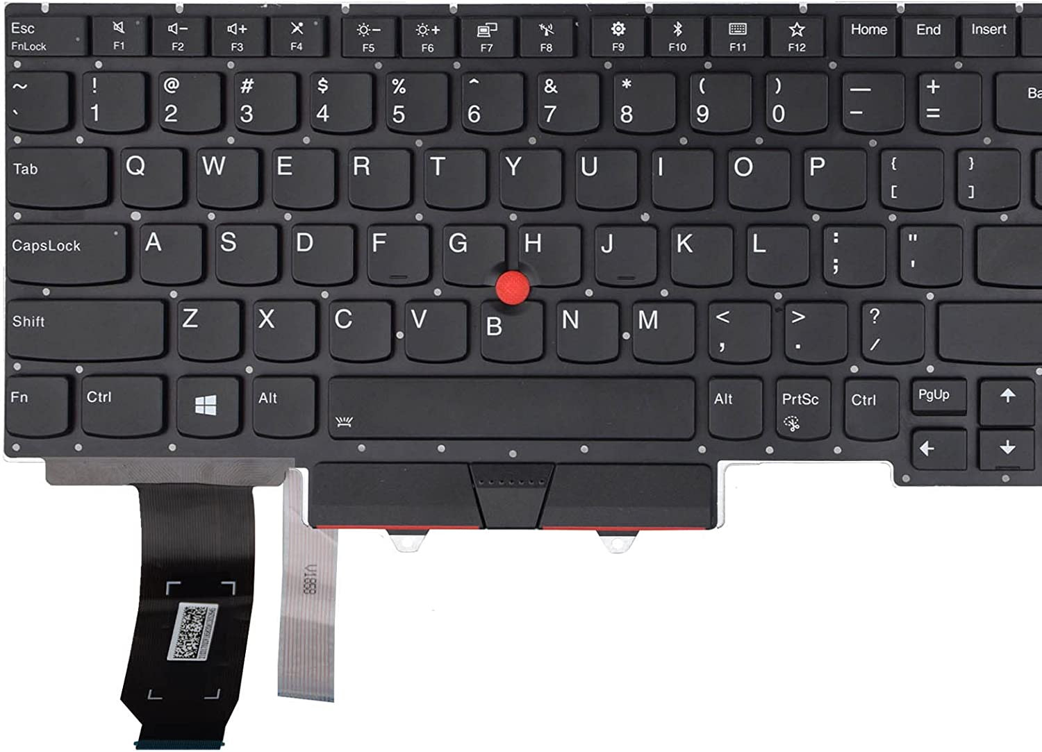 New Keyboard Compatible with Lenovo Thinkpad E15 Gen 1 Gen 2 2020 with Pointer a