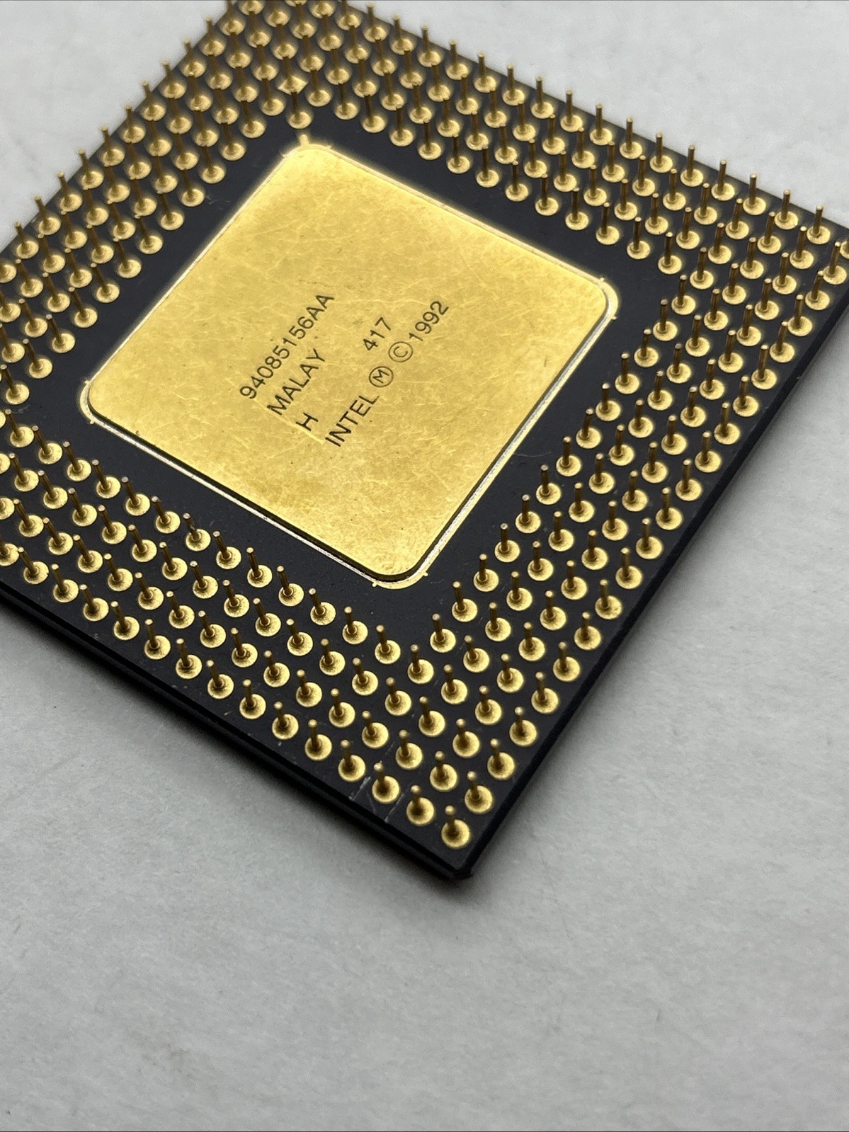 RARE Intel Pentium 66Mhz CPU P60 A80501-66 SX837 Rare Gold Top Processor 1992