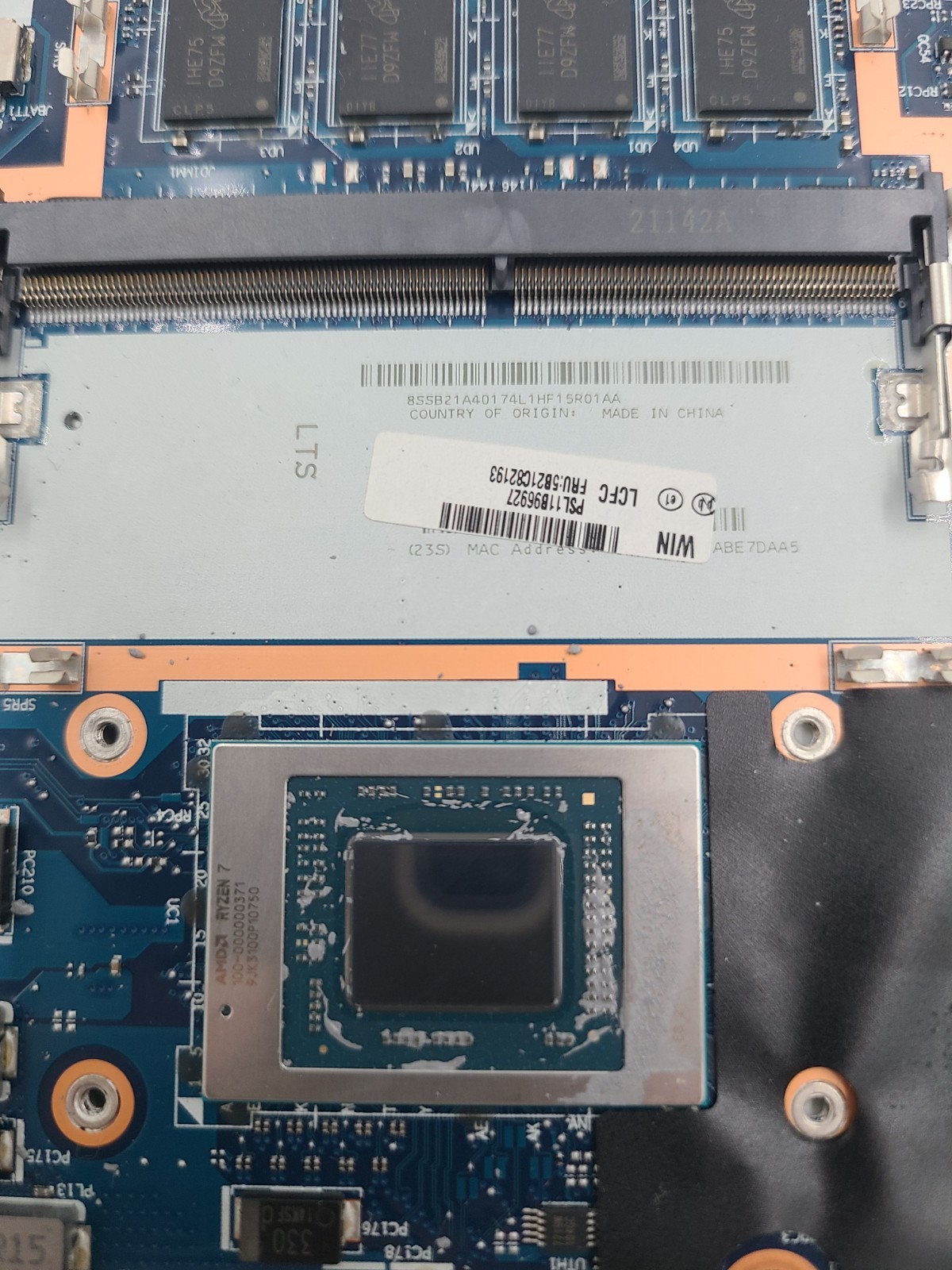 Lenovo ThinkPad E15 Gen 3 15.6″ FHD AMD 8-Core Ryzen 7 5700U 8GB RAM Motherbaord