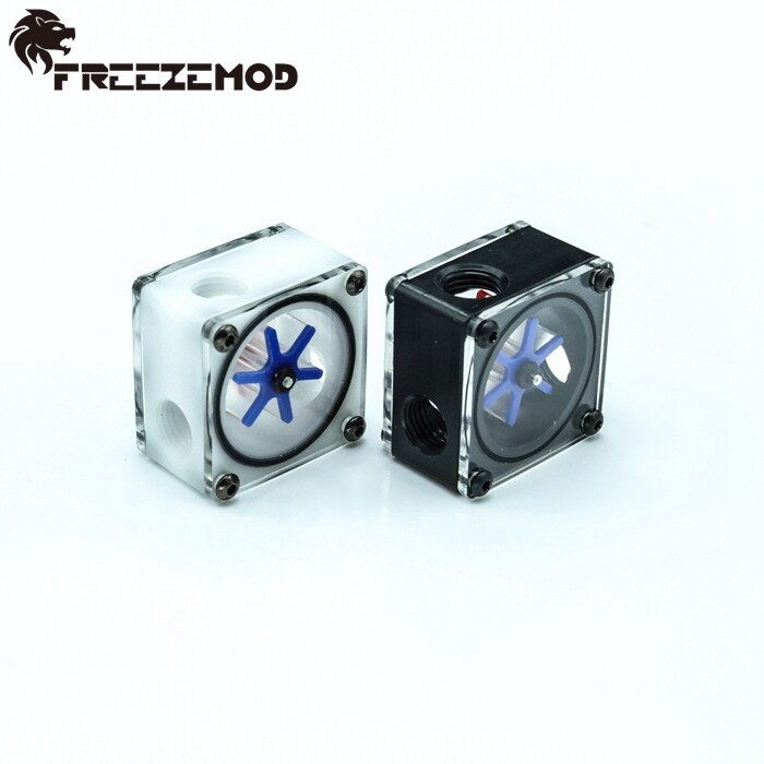 FreezeMod 3 Way Water Cooling Flow Meter Indicator PC Water Cooling G1/4 Thread