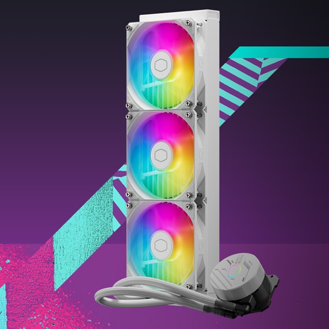 Cooler Master MasterLiquid 360L Core ARGB Close-Loop AIO Liquid Cooler (White)