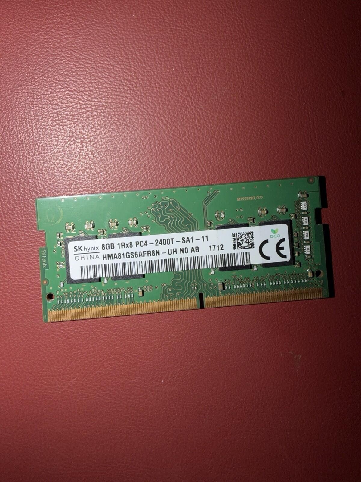 Sk Hynix 8GB PC4-2400T PC4-19200 DDR4 2400 MHz 1.2V CL17 Laptop RAM Memory