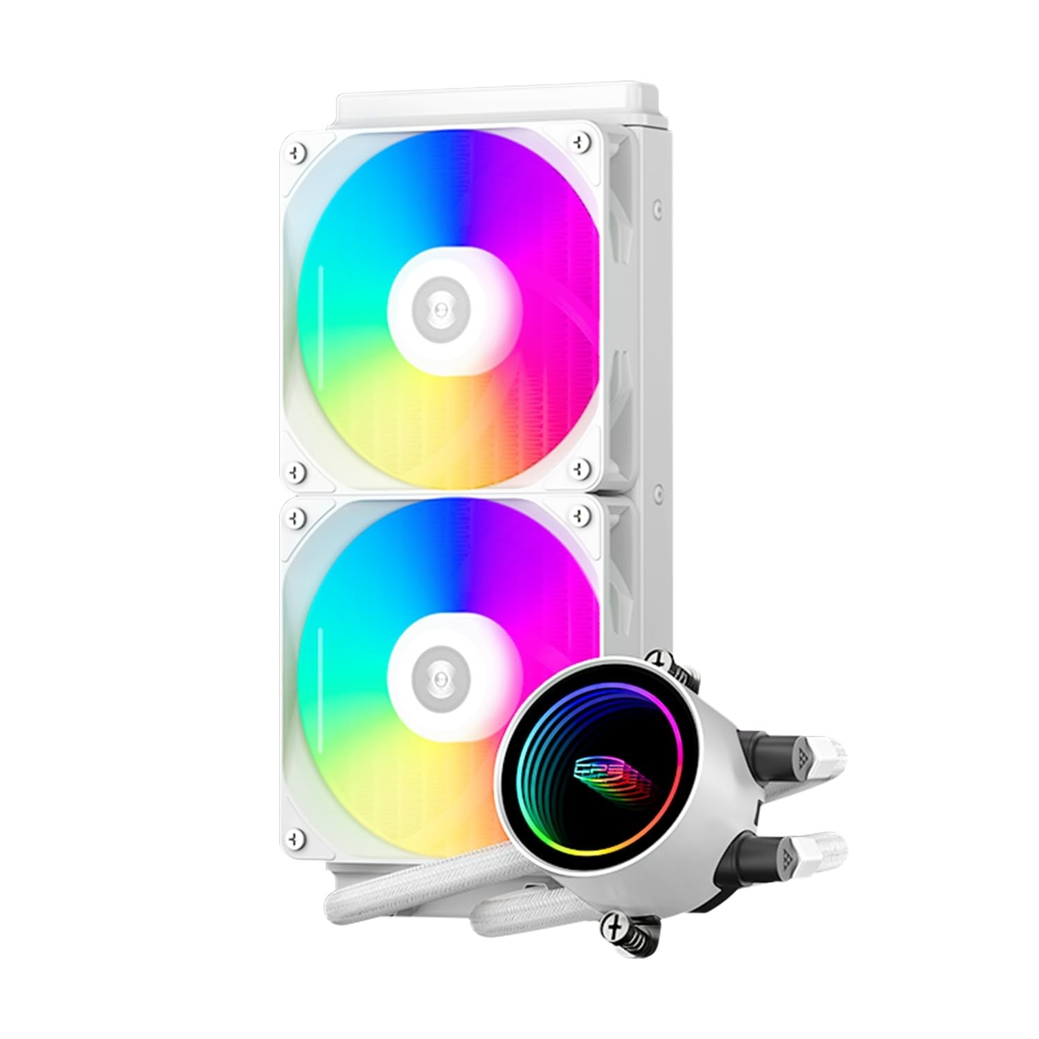 PCCOOLER Liquid CPU Cooler, 240mm AIO with Full Ceramic Bearing Pump xx94