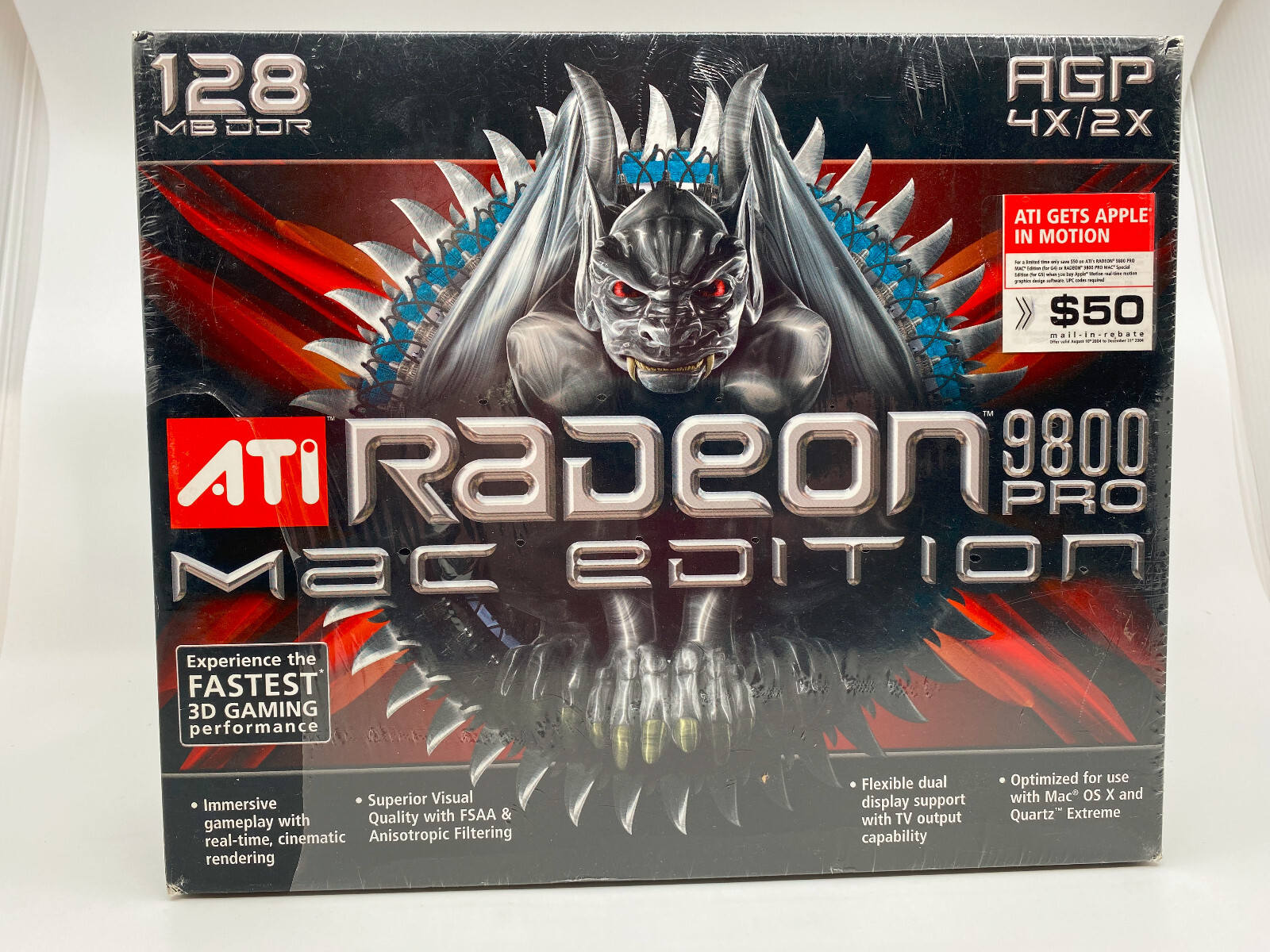 Apple Mac Edition ATI Radeon 9800 Pro AGP Video Graphics Card In Retail Box NEW