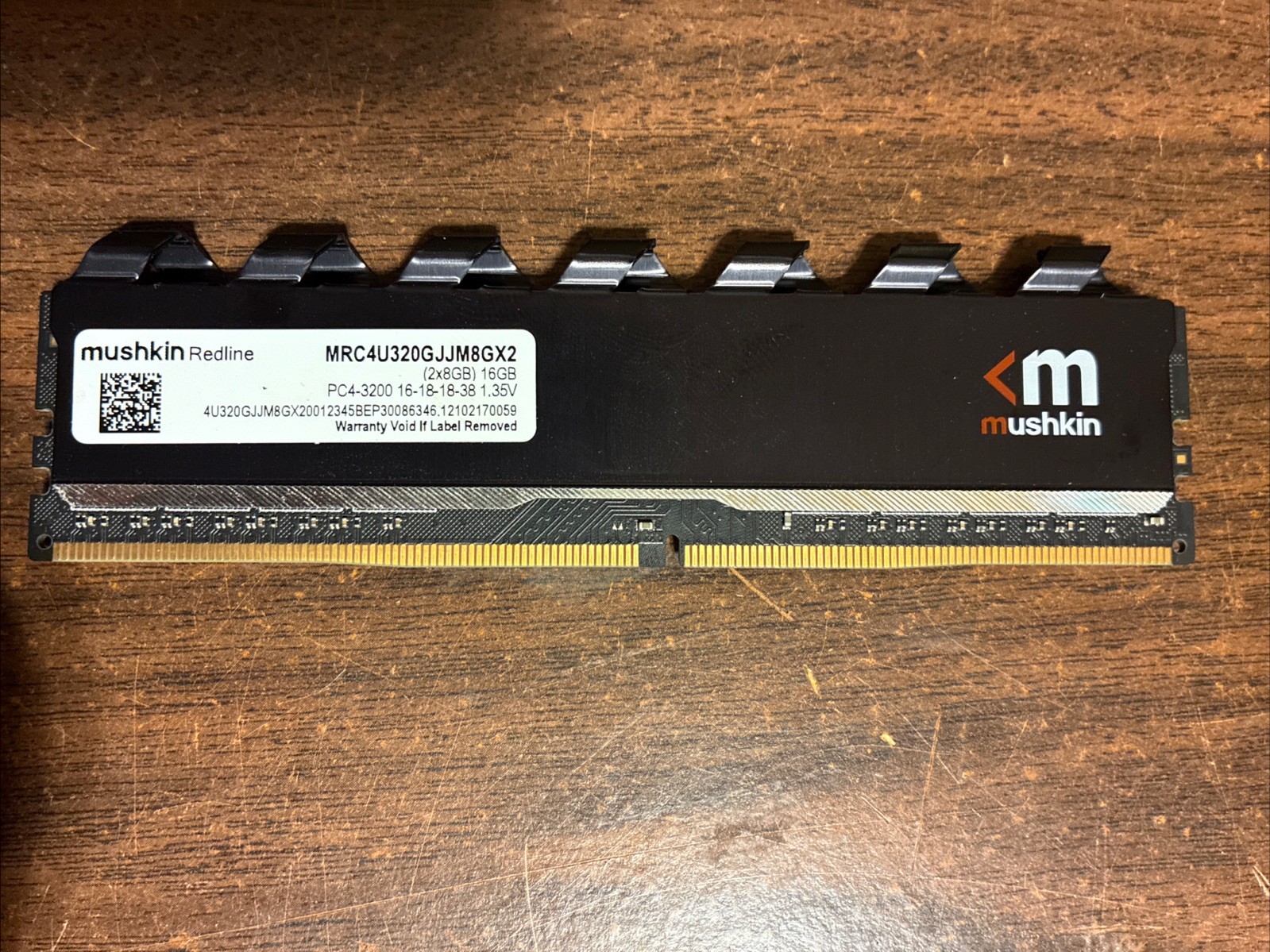 1 = Mushkin Redline RAM PC4-3200 MRC4U320GJJM8GX2