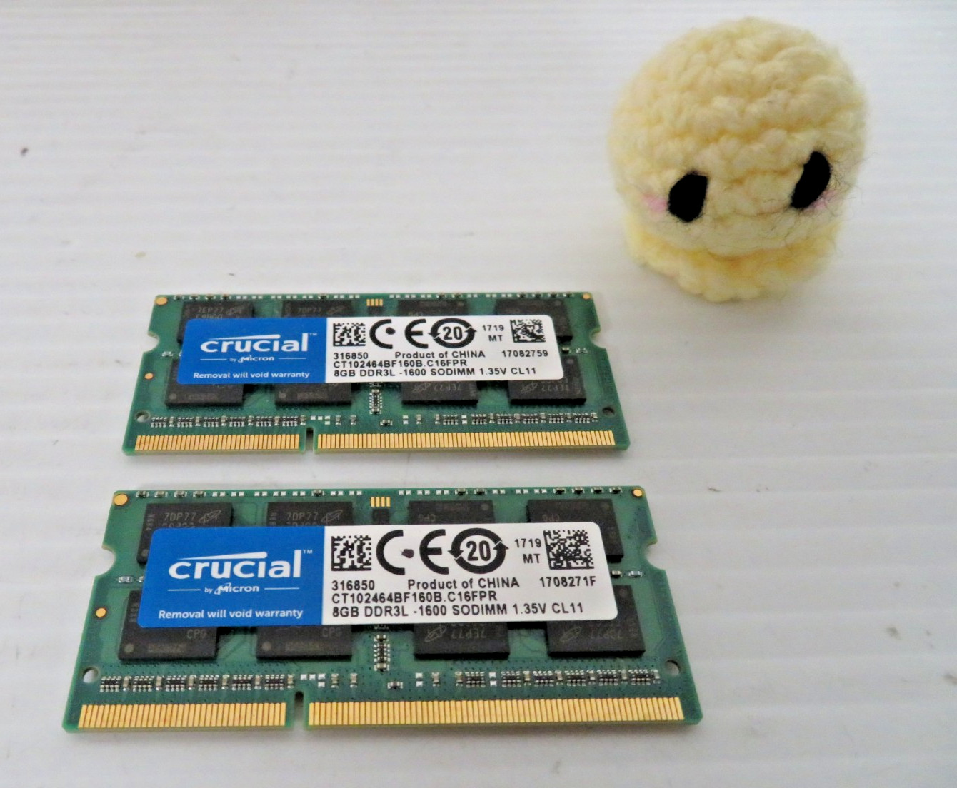 Crucial 16GB (2x 8GB) DDR3L-1600 Laptop Ram Memory CT102464BF160B.C16FPR
