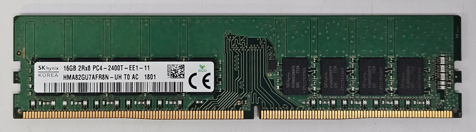 DDR4 2400T RDIMM ECC 16GB PC4-19200R DDR4-2400 ECC UDIMM RAM HMA82GU7AFR8N-UH