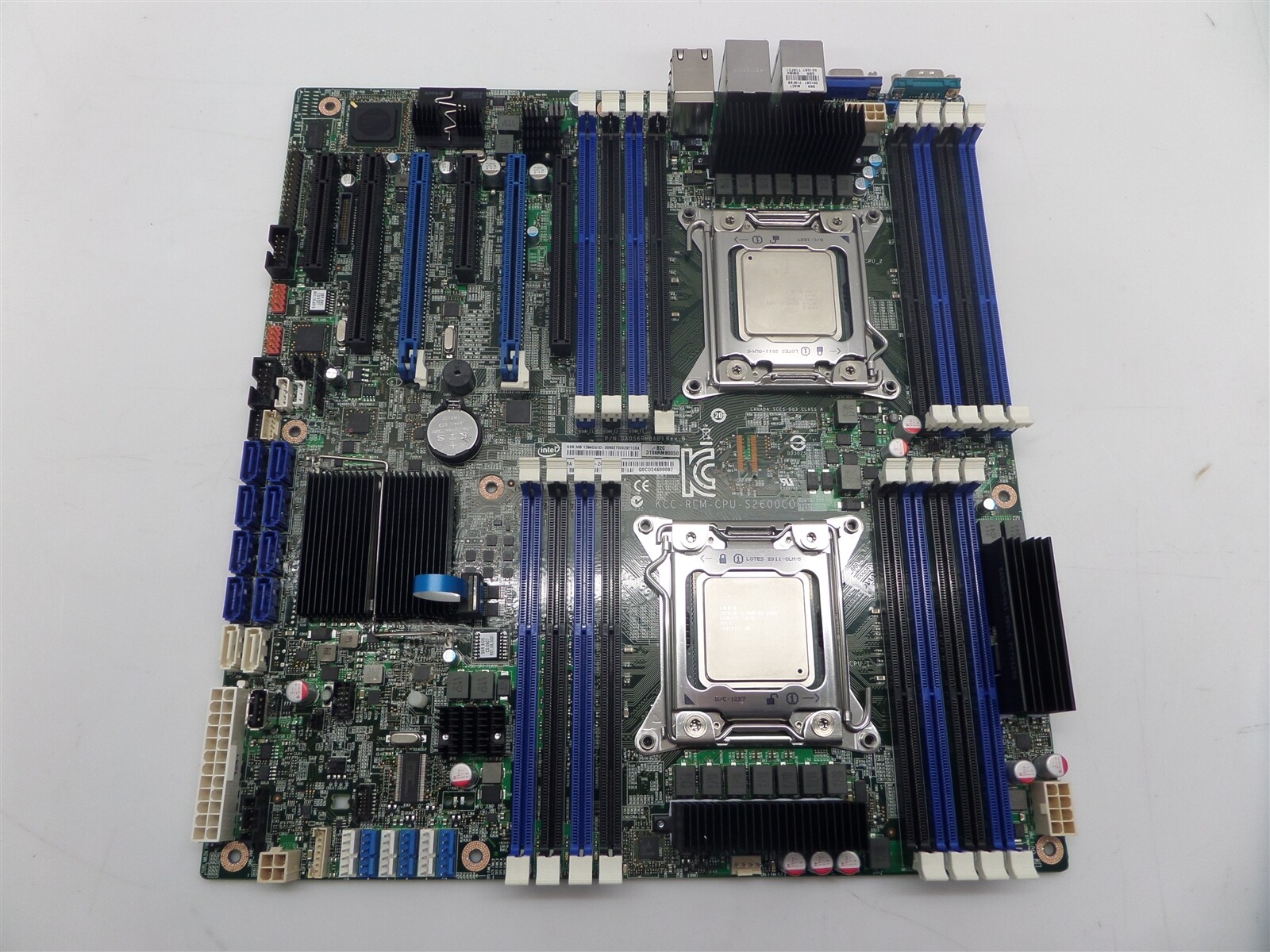 Intel KCC-REM-CPU-S2600CO Server Motherboard w/ 2x Xeon E5-2680 2.7GHz CPU
